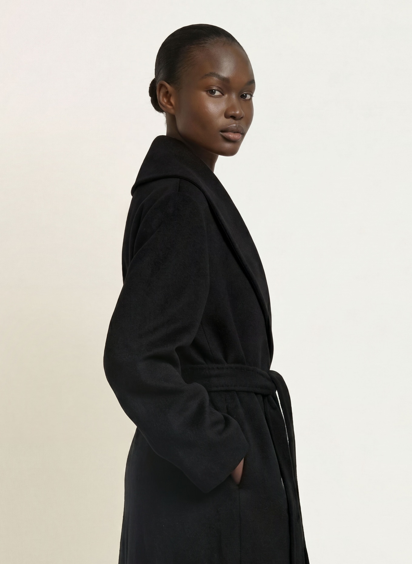ICONS CINZIA ROCCA Coat: BLACK