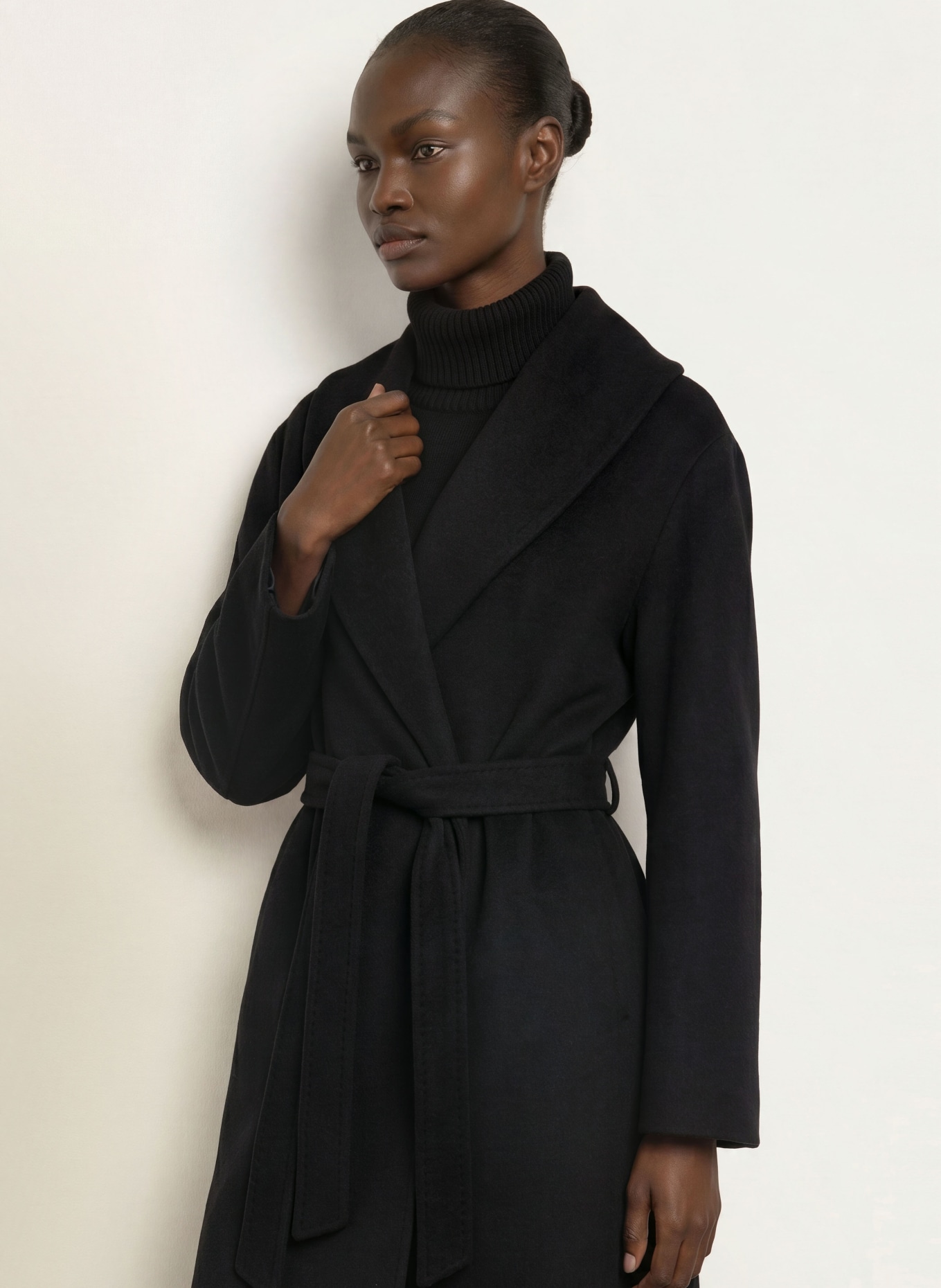 ICONS CINZIA ROCCA Coat: BLACK