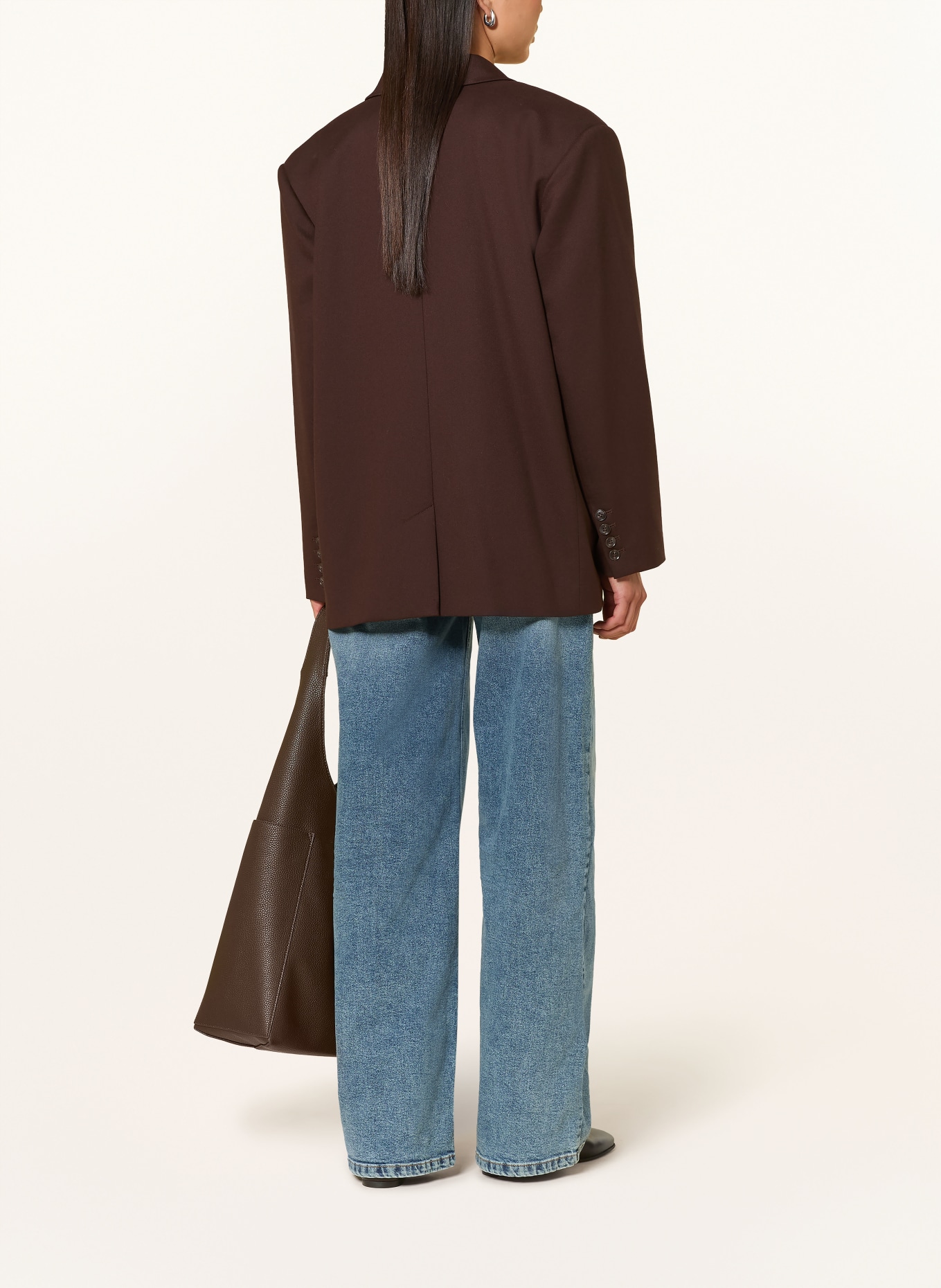 OPUS Jeansy wide leg MIVA COASTAL: 70347 mid joy blue