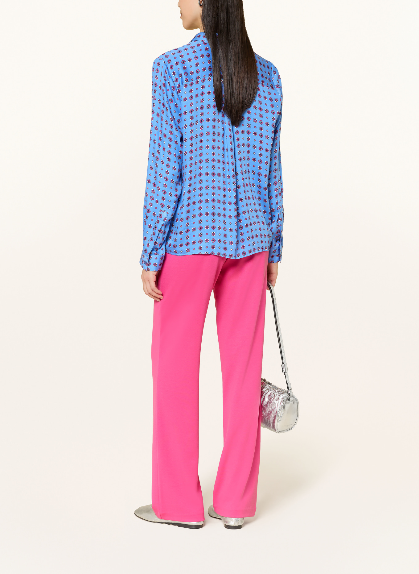 MILANO ITALY Hemdbluse: BLAU / PINK / WEISS