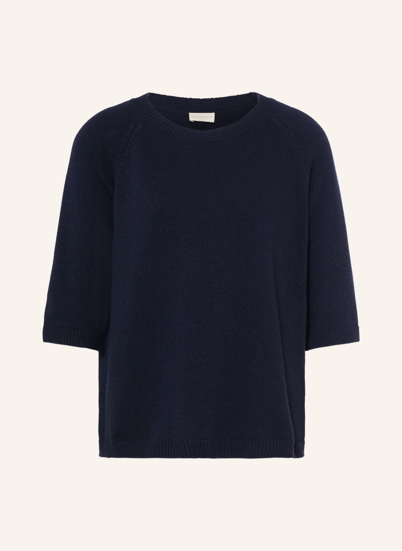 MILANO ITALY Gebreid shirt: DONKERBLAUW