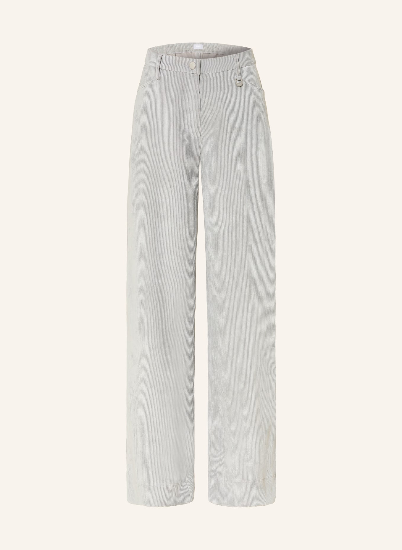 MAC PALAZZO corduroy pants: GRAY