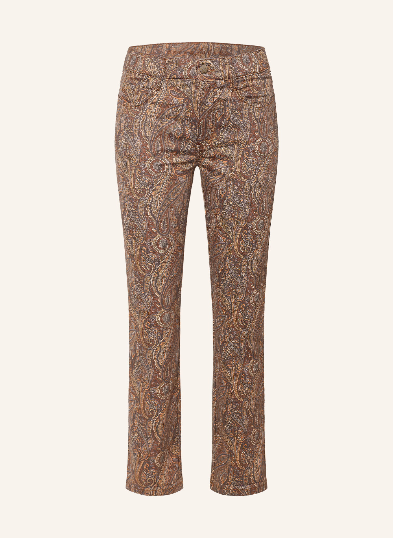 MAC Broek DREAM: 804B bleached apricot printed