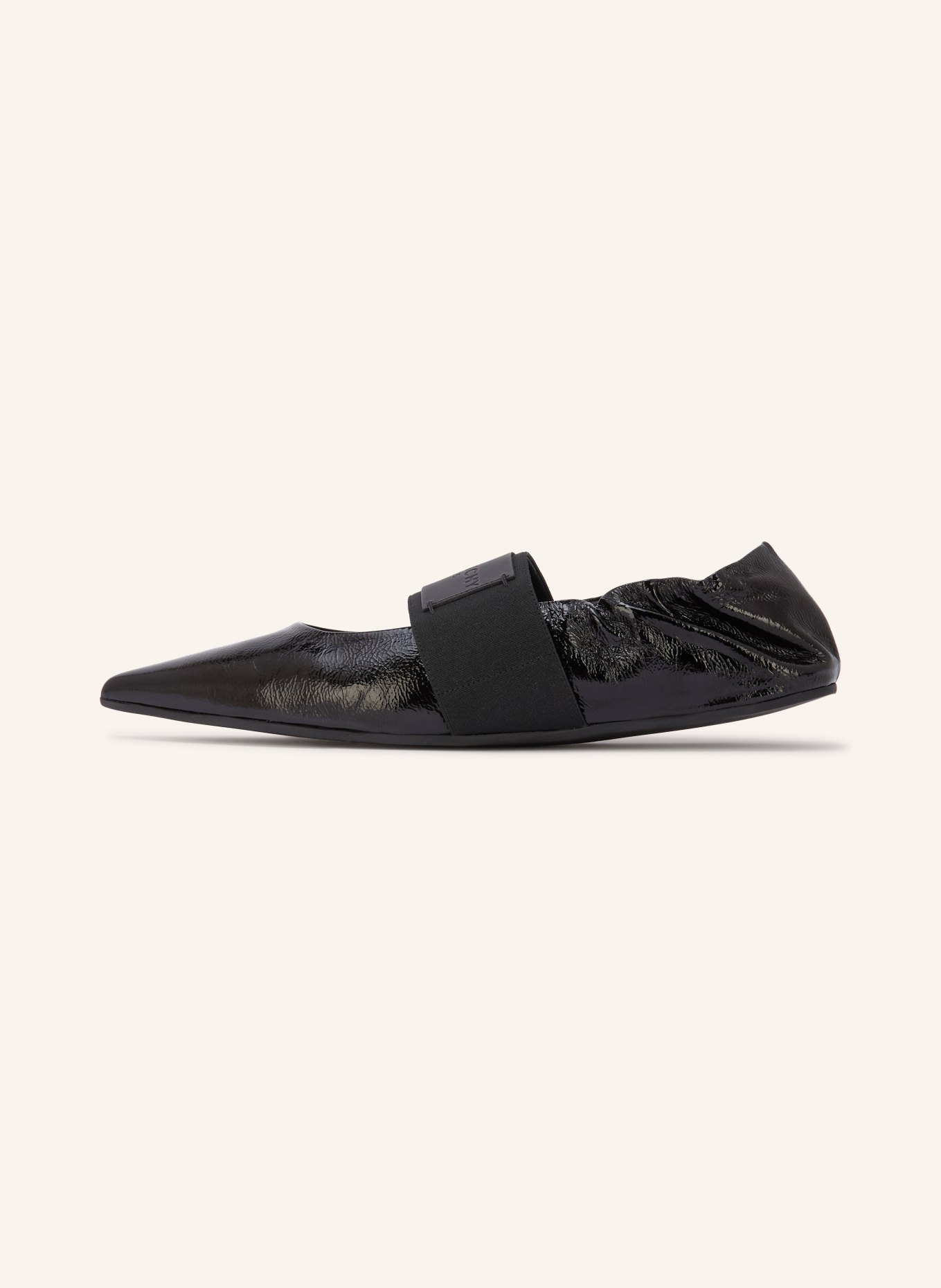 GIVENCHY Lakierowane baleriny CRUSH: CZARNY
