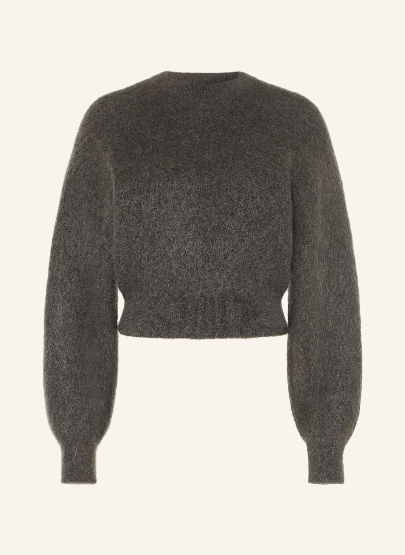 SELECTED Pullover mit Mohair: DUNKELGRAU