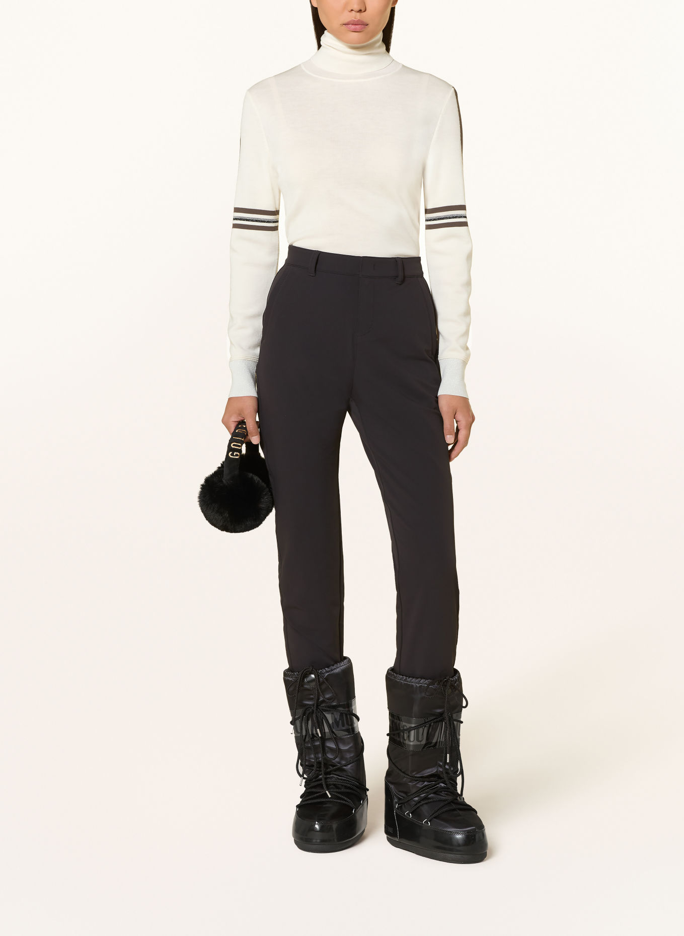 BOGNER Midlayer LOUISE: CREME / BRAUN / SCHWARZ