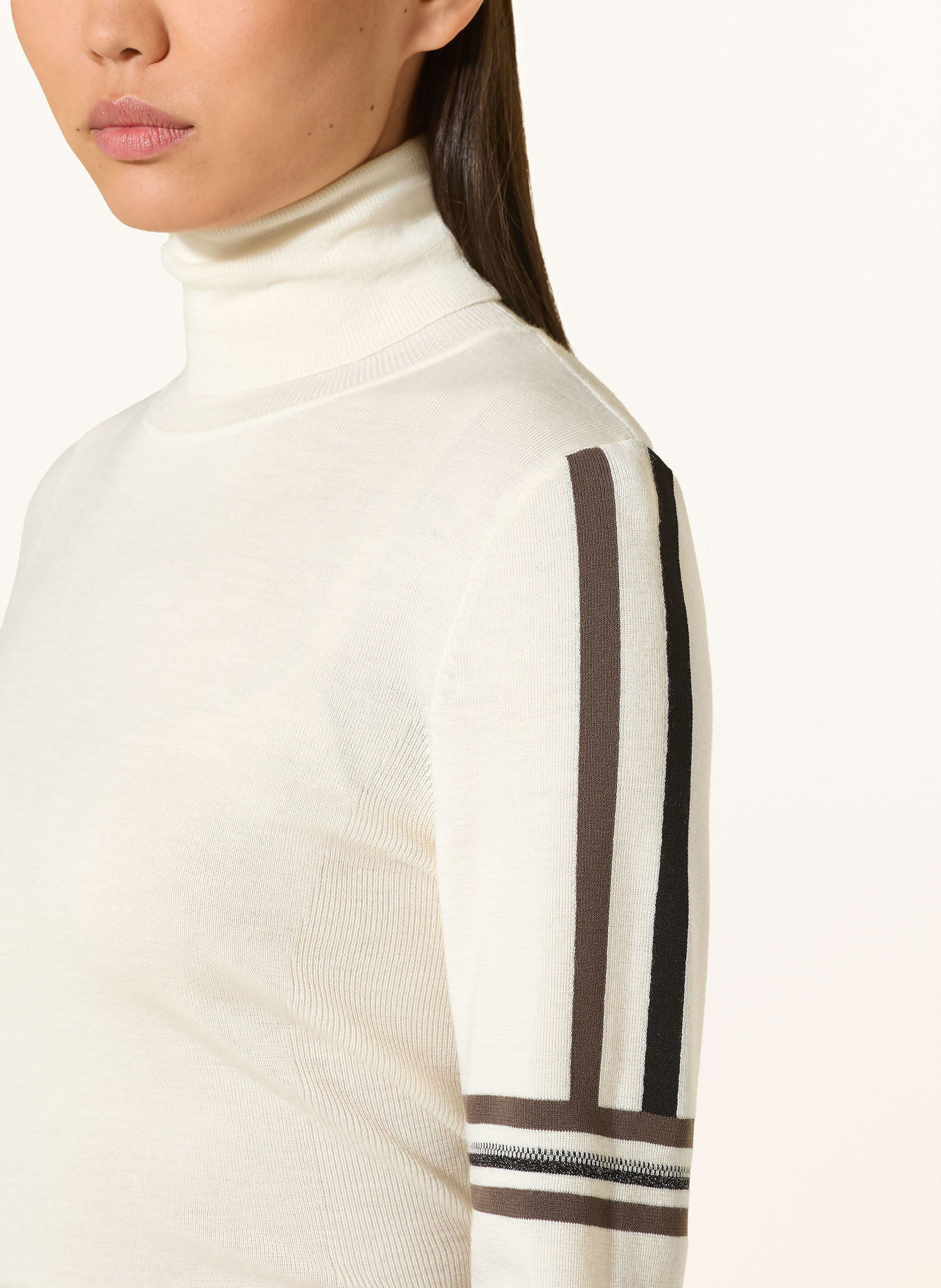 BOGNER Midlayer LOUISE: CREME / BRAUN / SCHWARZ