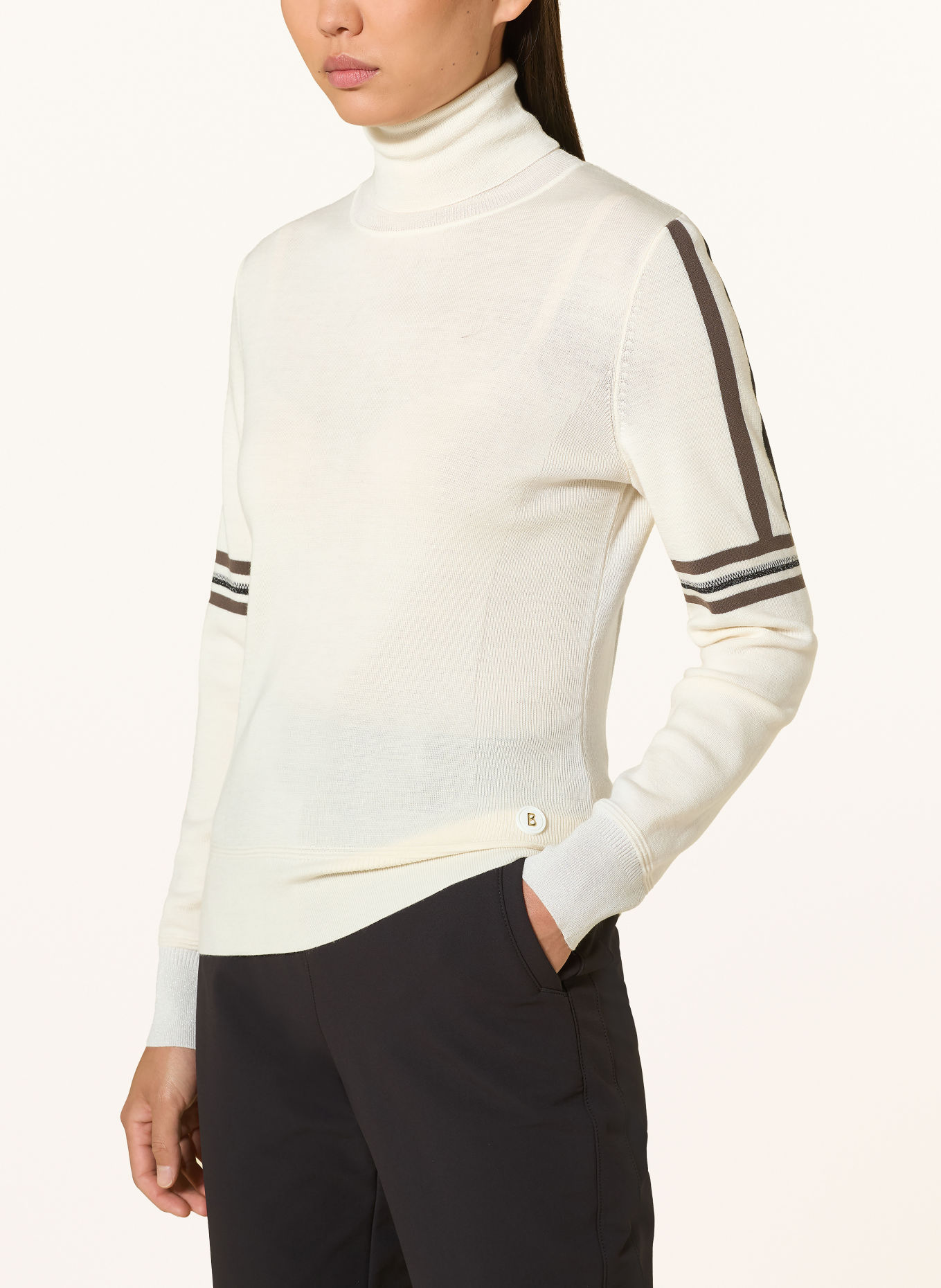 BOGNER Midlayer LOUISE: CREME / BRAUN / SCHWARZ