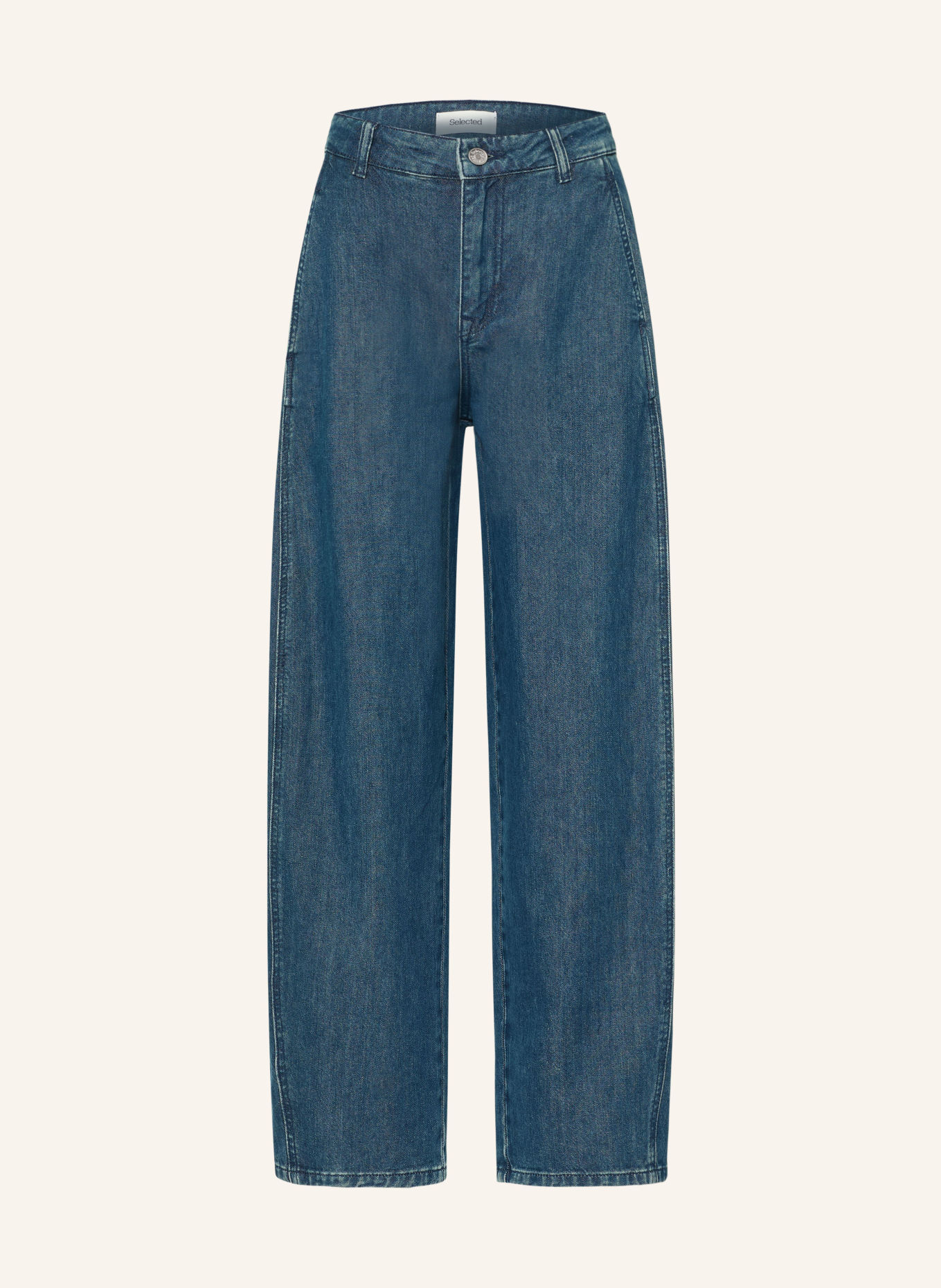 SELECTED Jeansy typu barrel: MEDIUM BLUE DENIM