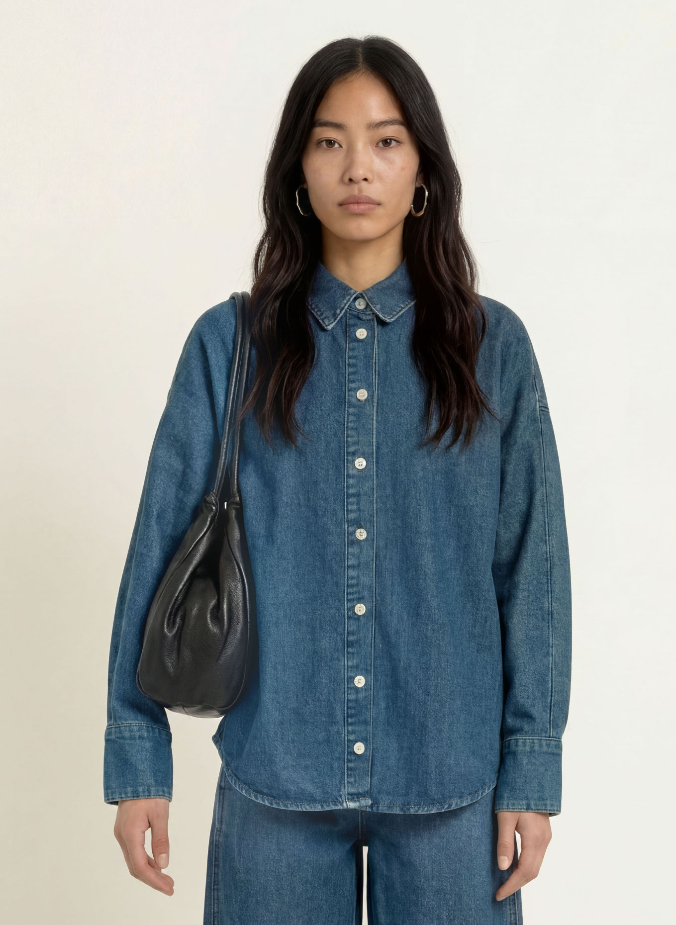 SELECTED Jeansbluse: BLAU