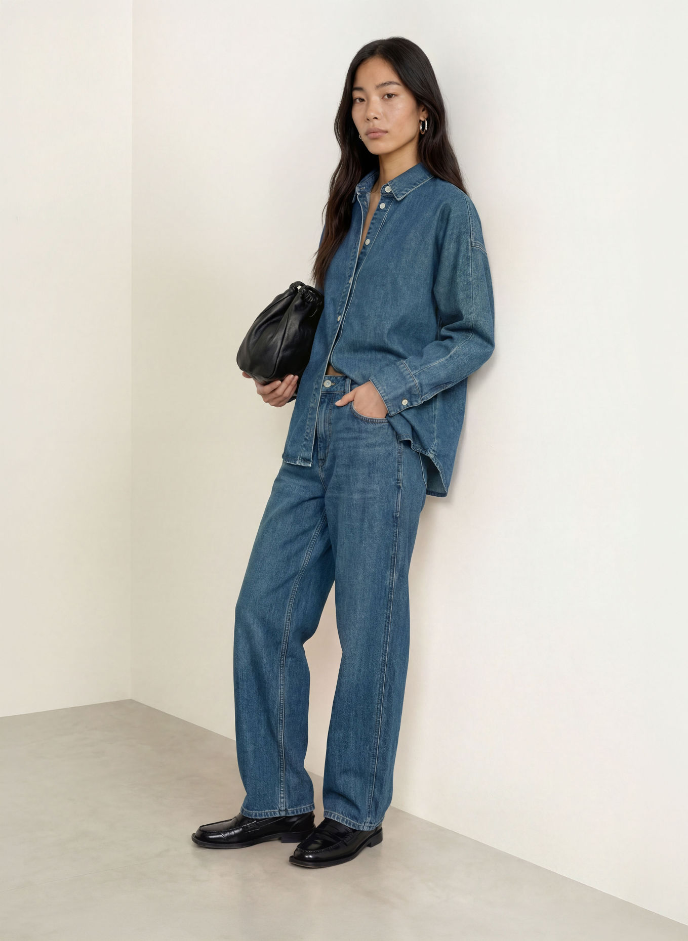 SELECTED Jeansbluse: BLAU