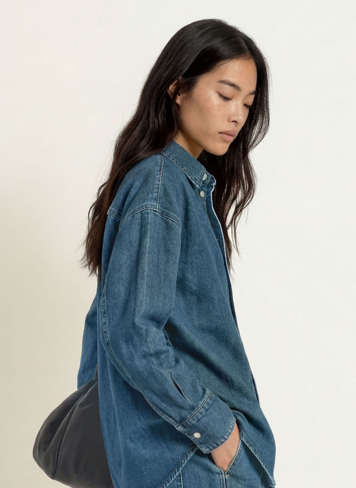 SELECTED Jeansbluse: BLAU