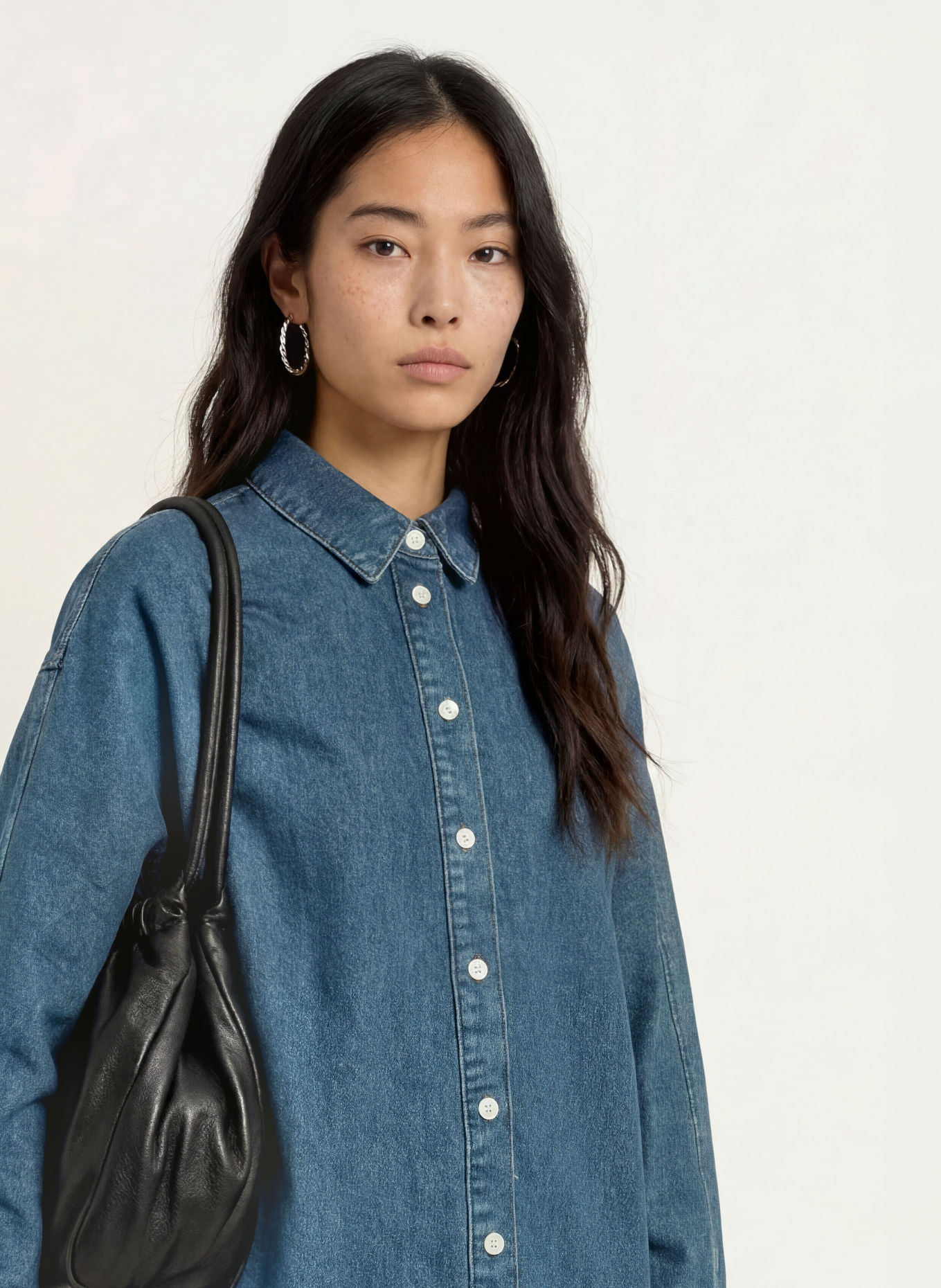SELECTED Jeansbluse: BLAU