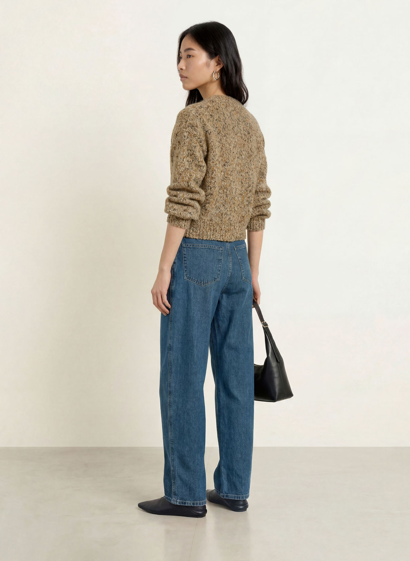 SELECTED Vest: CAMEL / BRUIN / ZWART
