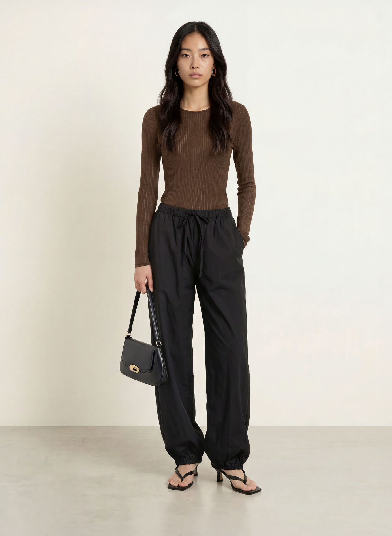 SELECTED Long-sleeve shirt: DARK BROWN