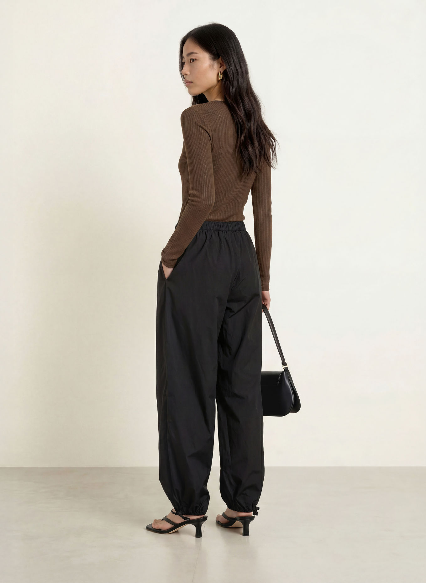 SELECTED Long-sleeve shirt: DARK BROWN