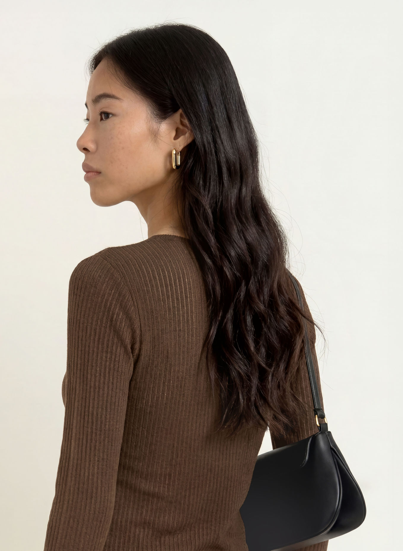 SELECTED Long-sleeve shirt: DARK BROWN