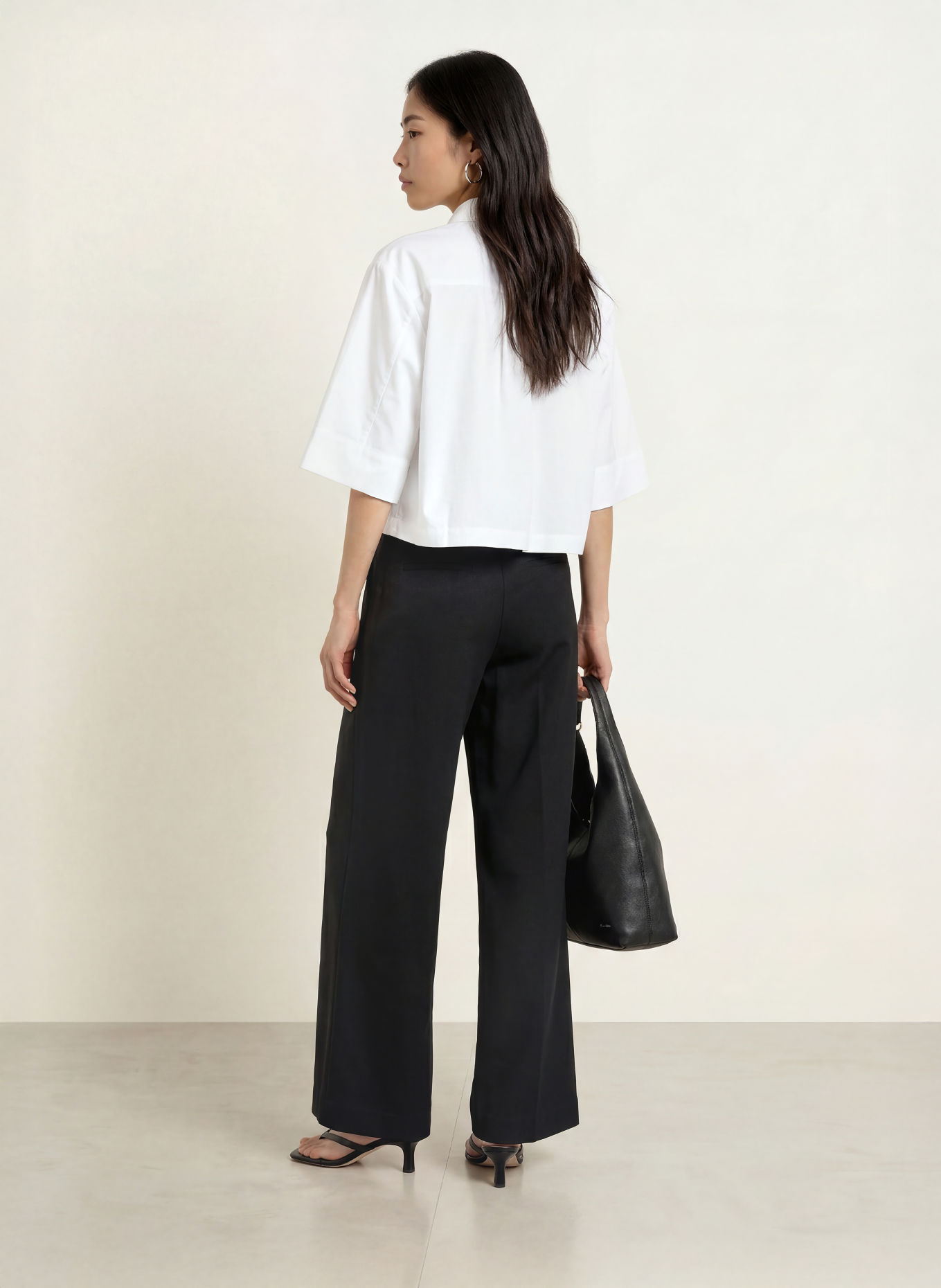 SELECTED Marlenehose: SCHWARZ