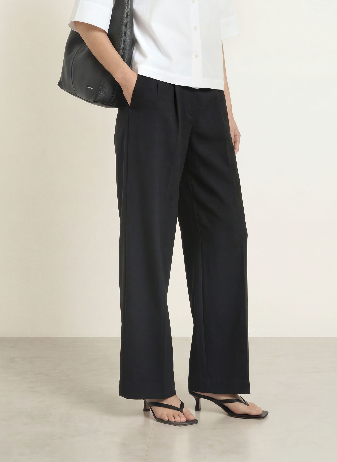 SELECTED Marlenehose: SCHWARZ