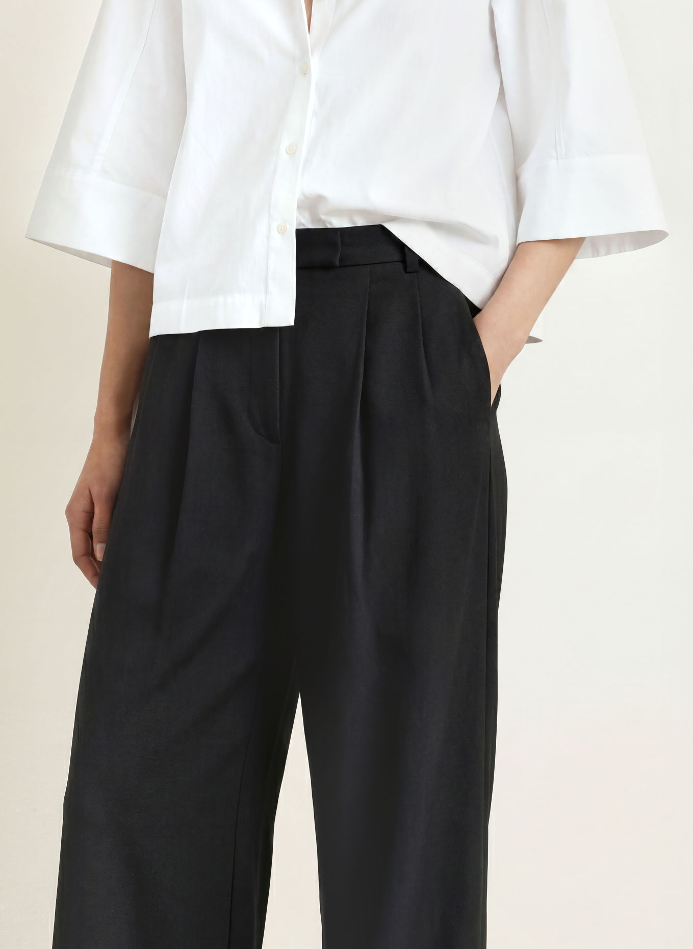 SELECTED Marlenehose: SCHWARZ