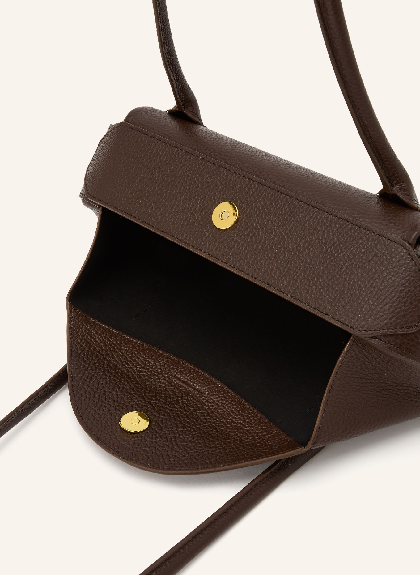 YUZEFI Schultertasche OYSTER: DUNKELBRAUN