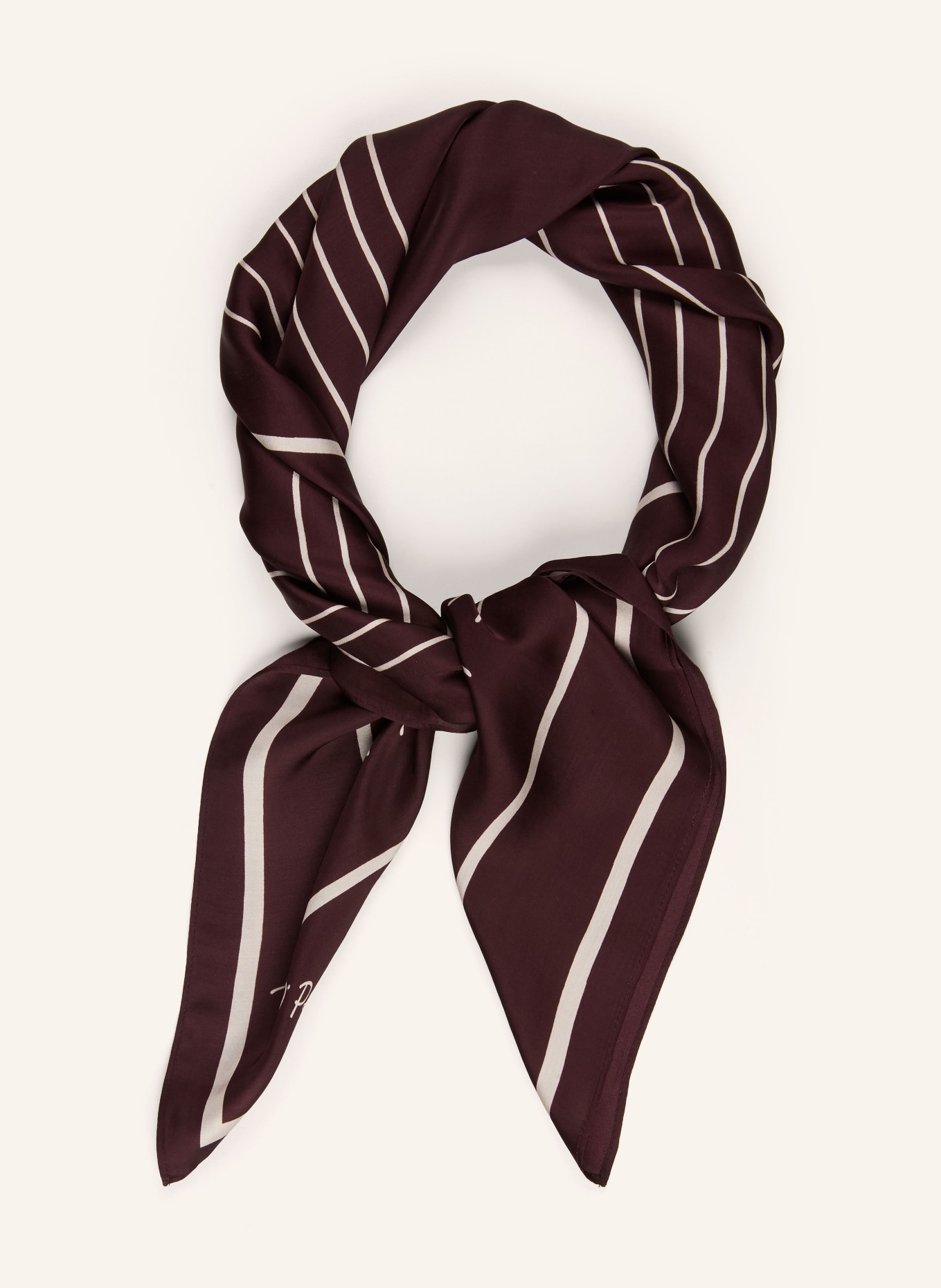Marc O'Polo Scarf: DARK RED / ECRU