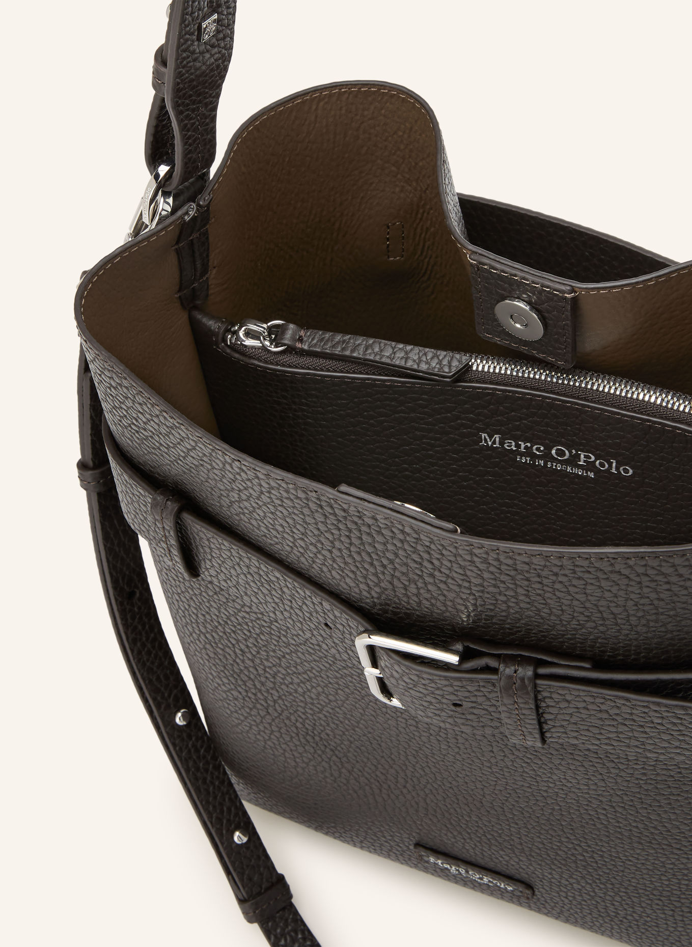 Marc O'Polo Bucket bag: DARK BROWN