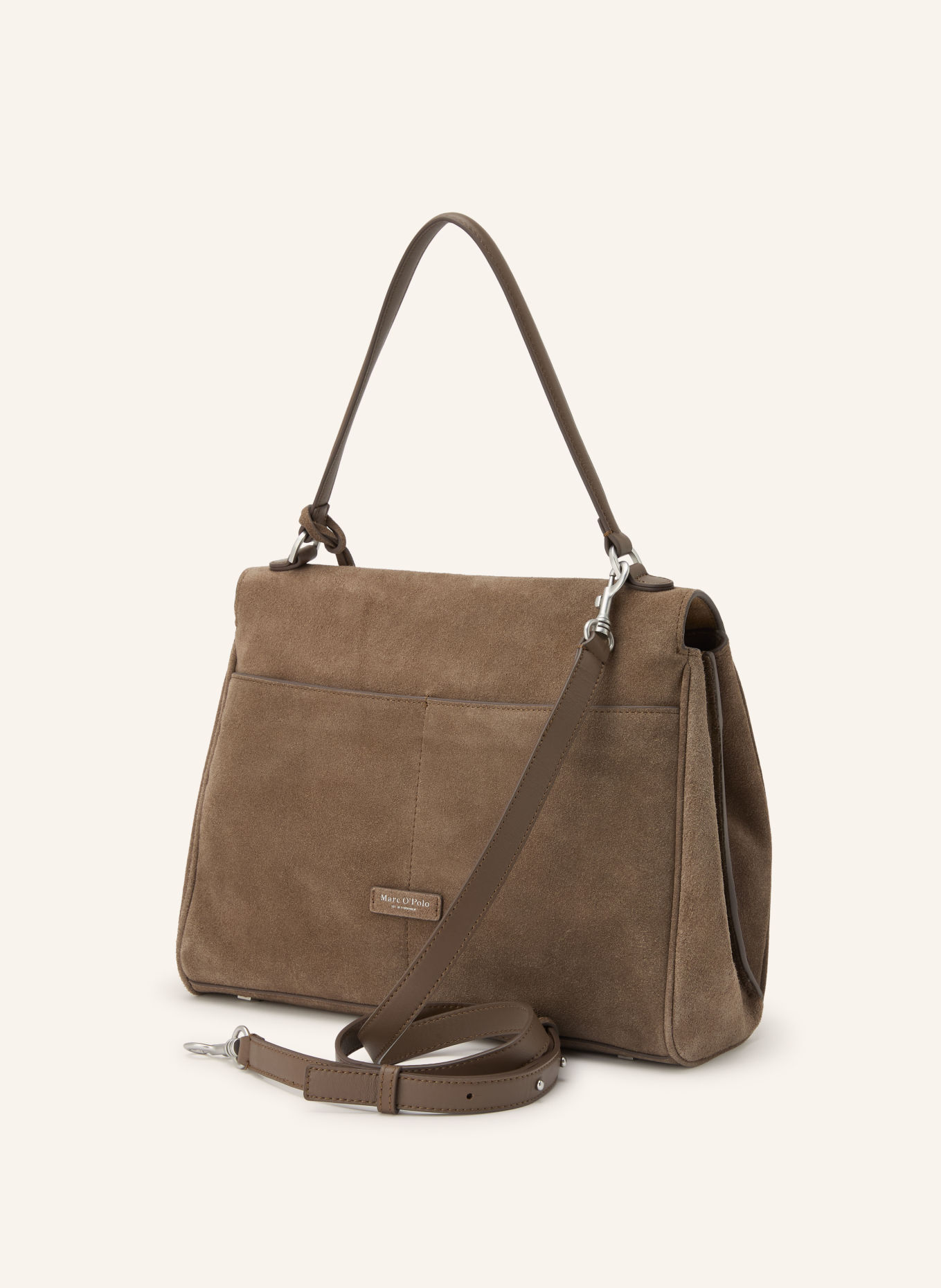 Marc O'Polo Handtas: BRUIN / ZILVER
