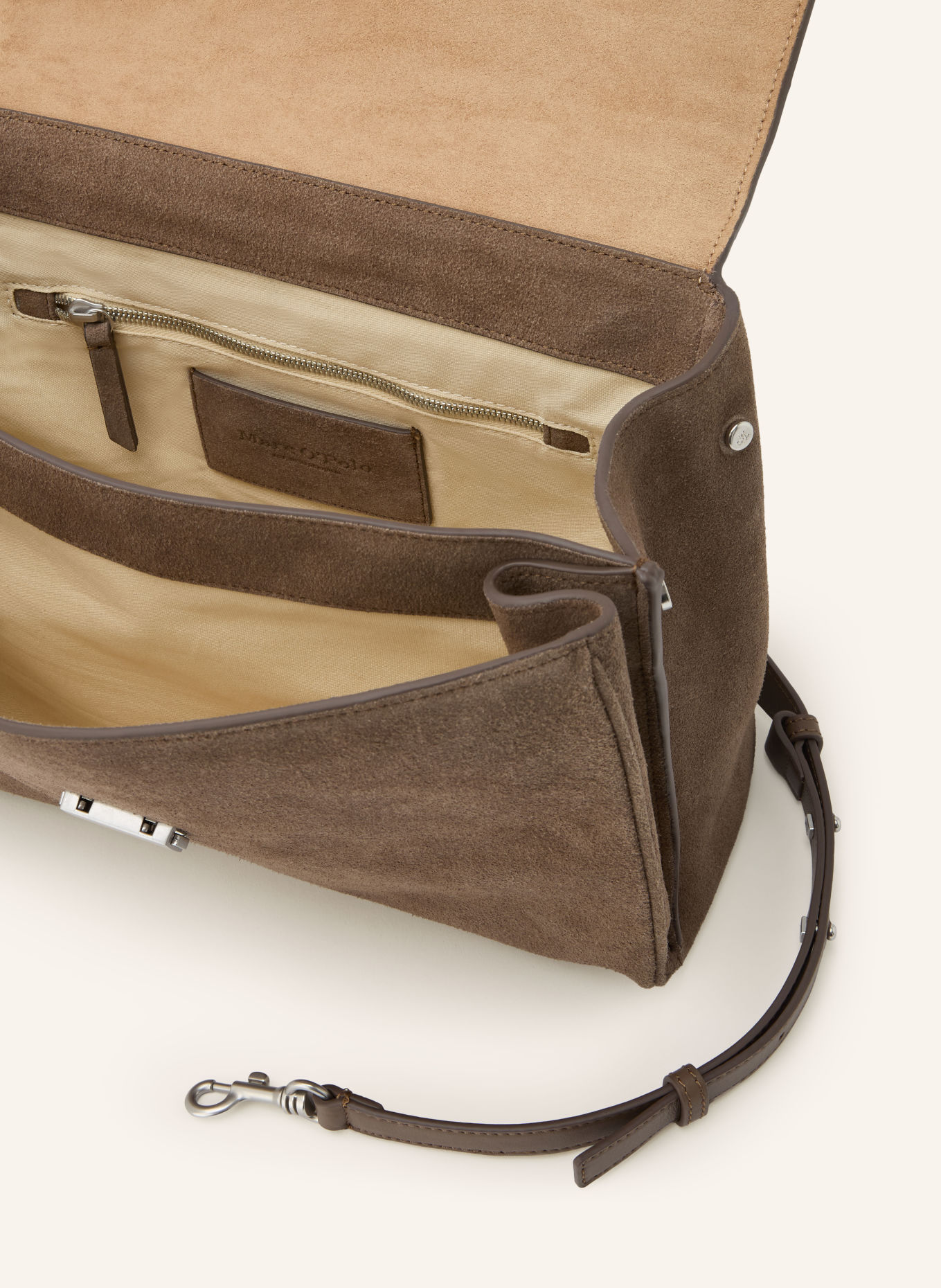 Marc O'Polo Handtas: BRUIN / ZILVER