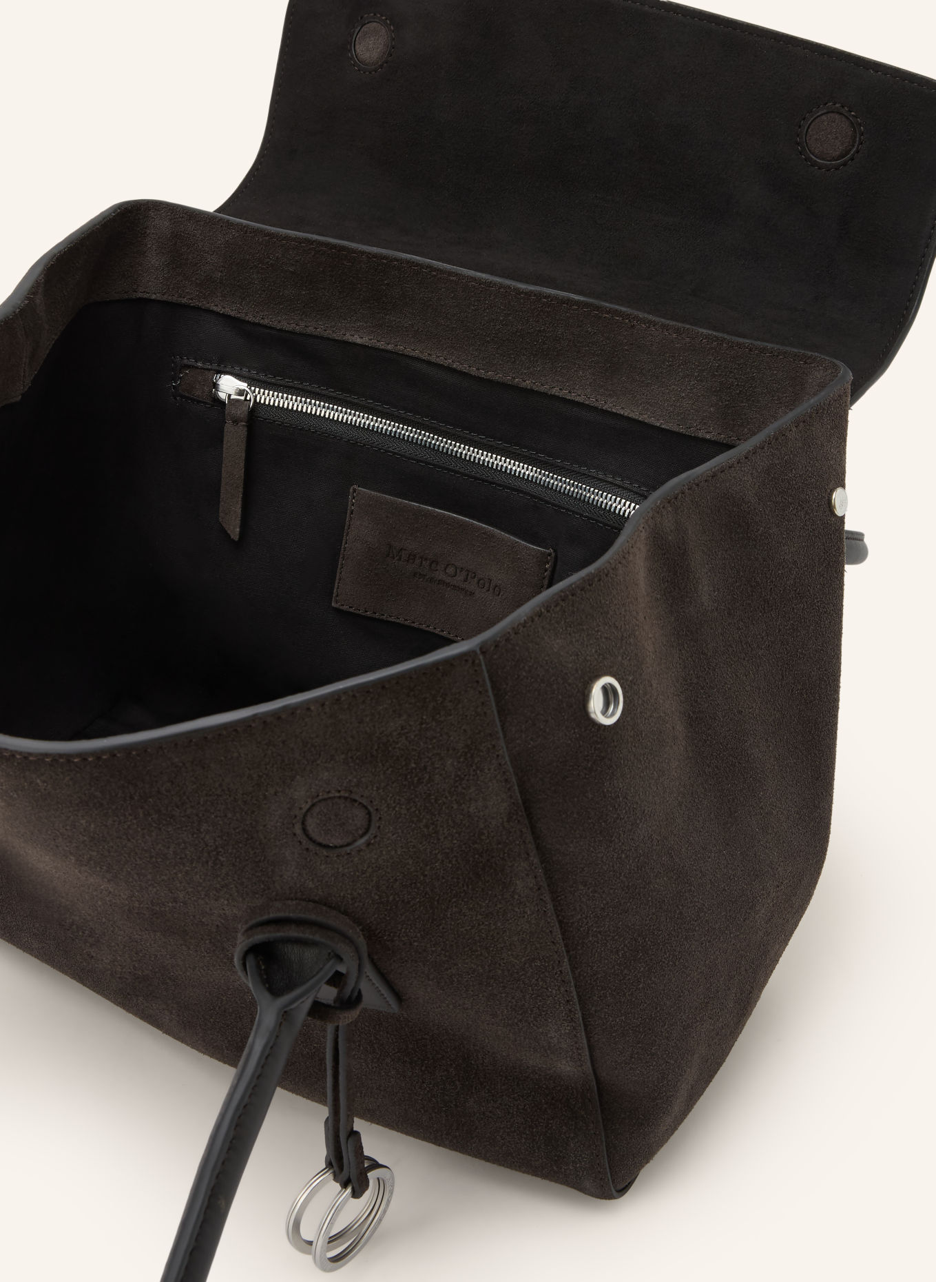 Marc O'Polo Shopper: DUNKELBRAUN / SILBER