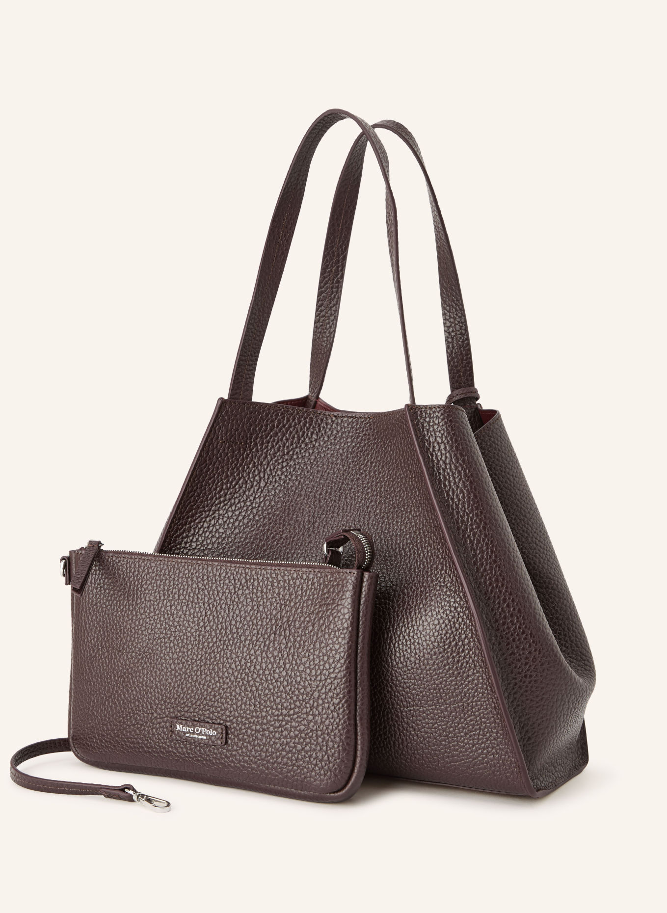 Marc O'Polo Shoppers with Pouch: DARK RED
