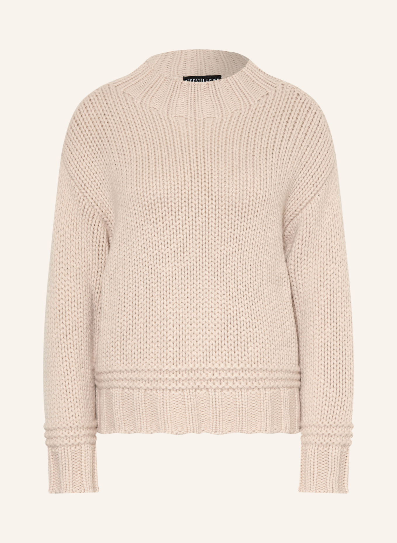 REPEAT Cashmere-Pullover: BEIGE