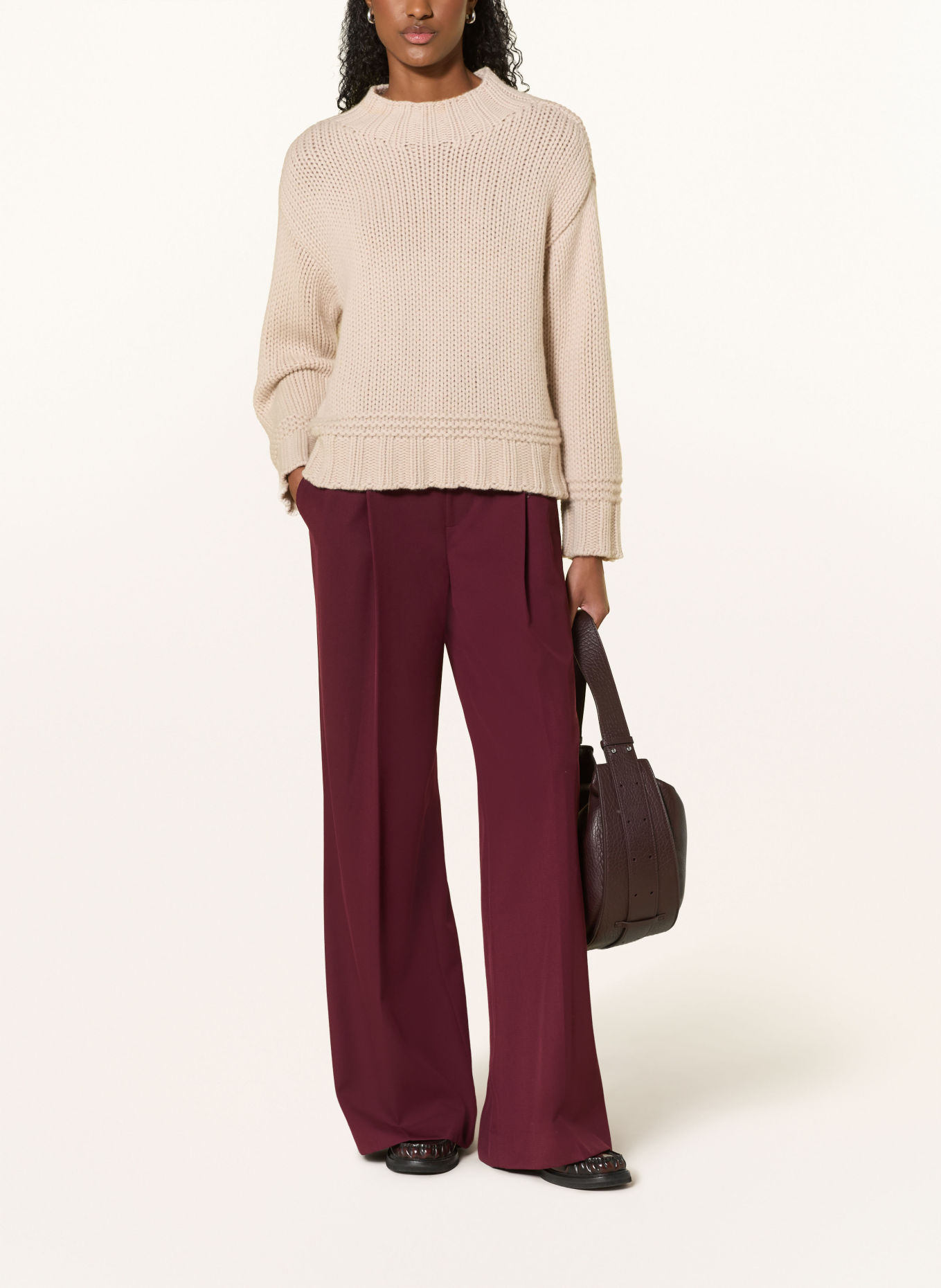REPEAT Cashmere-Pullover: BEIGE