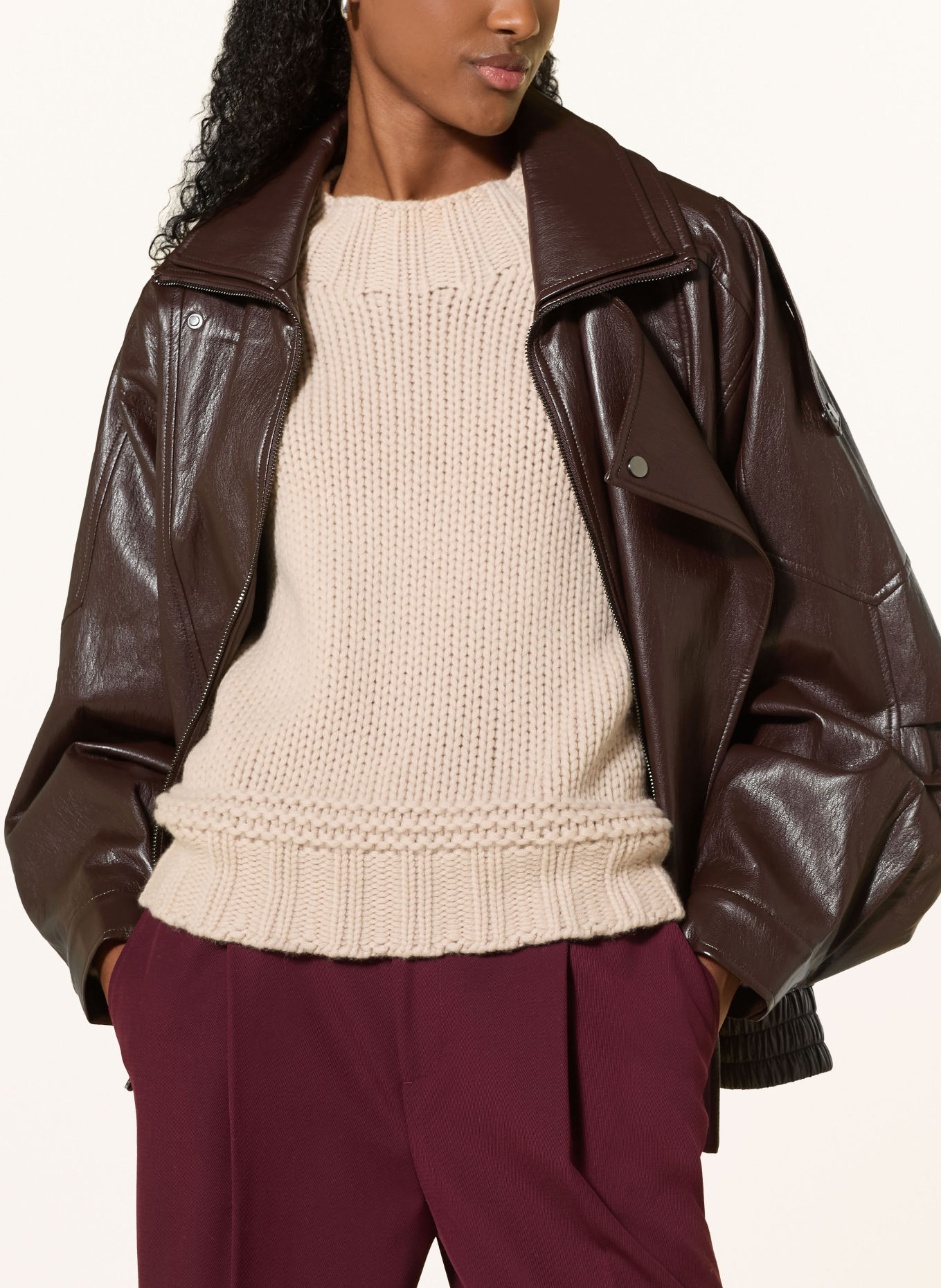 REPEAT Cashmere-Pullover: BEIGE
