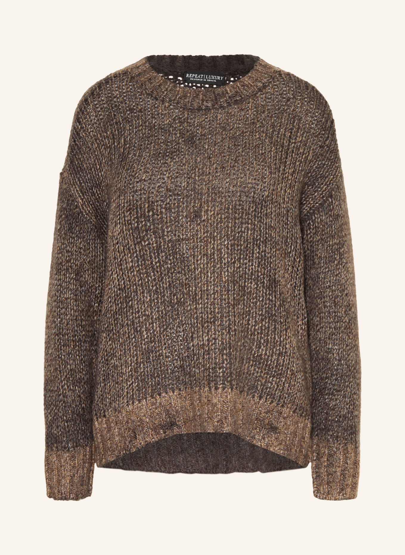 REPEAT Cashmere sweater: TAUPE