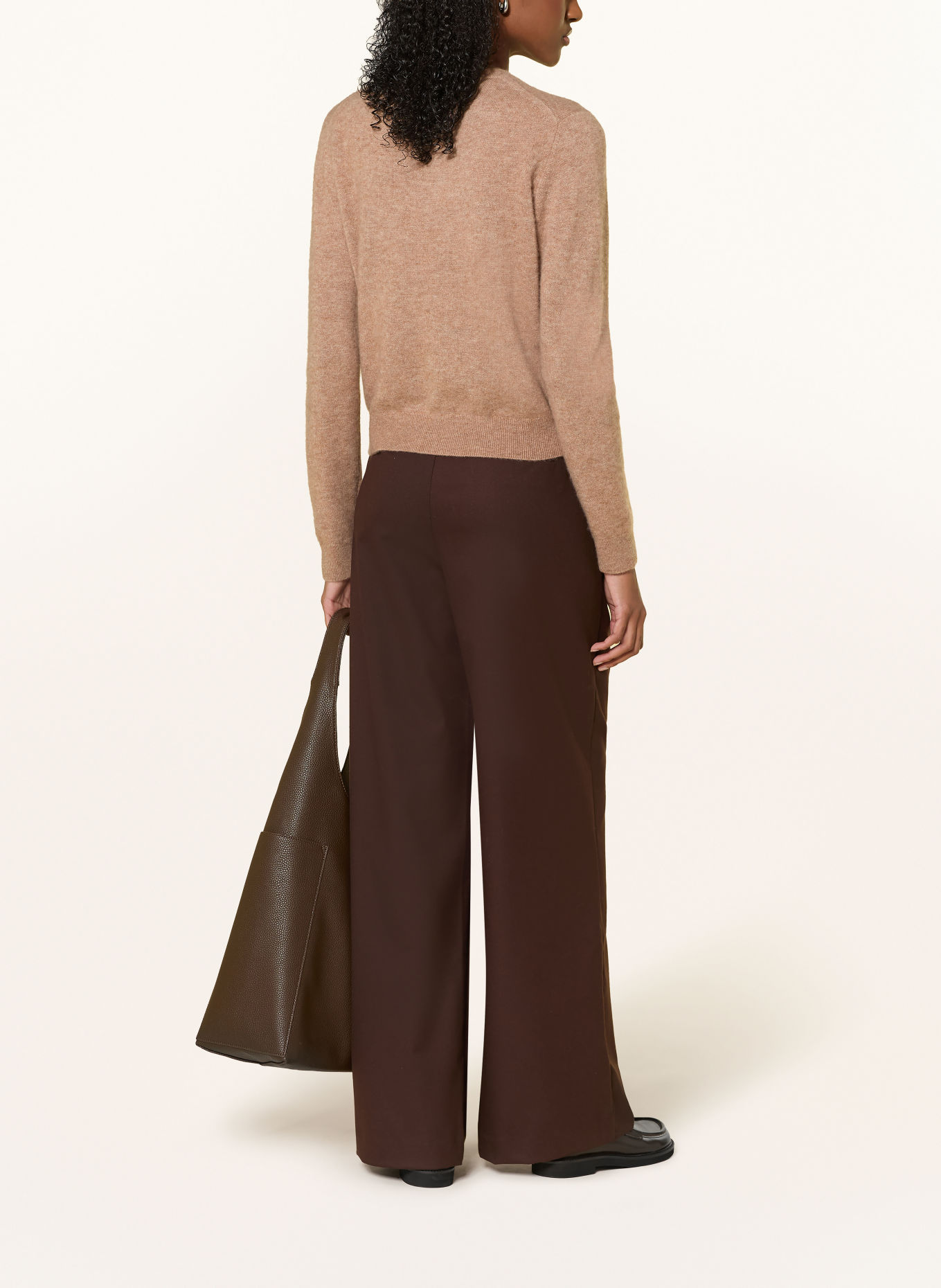 REPEAT Pullover mit Cashmere: CAMEL