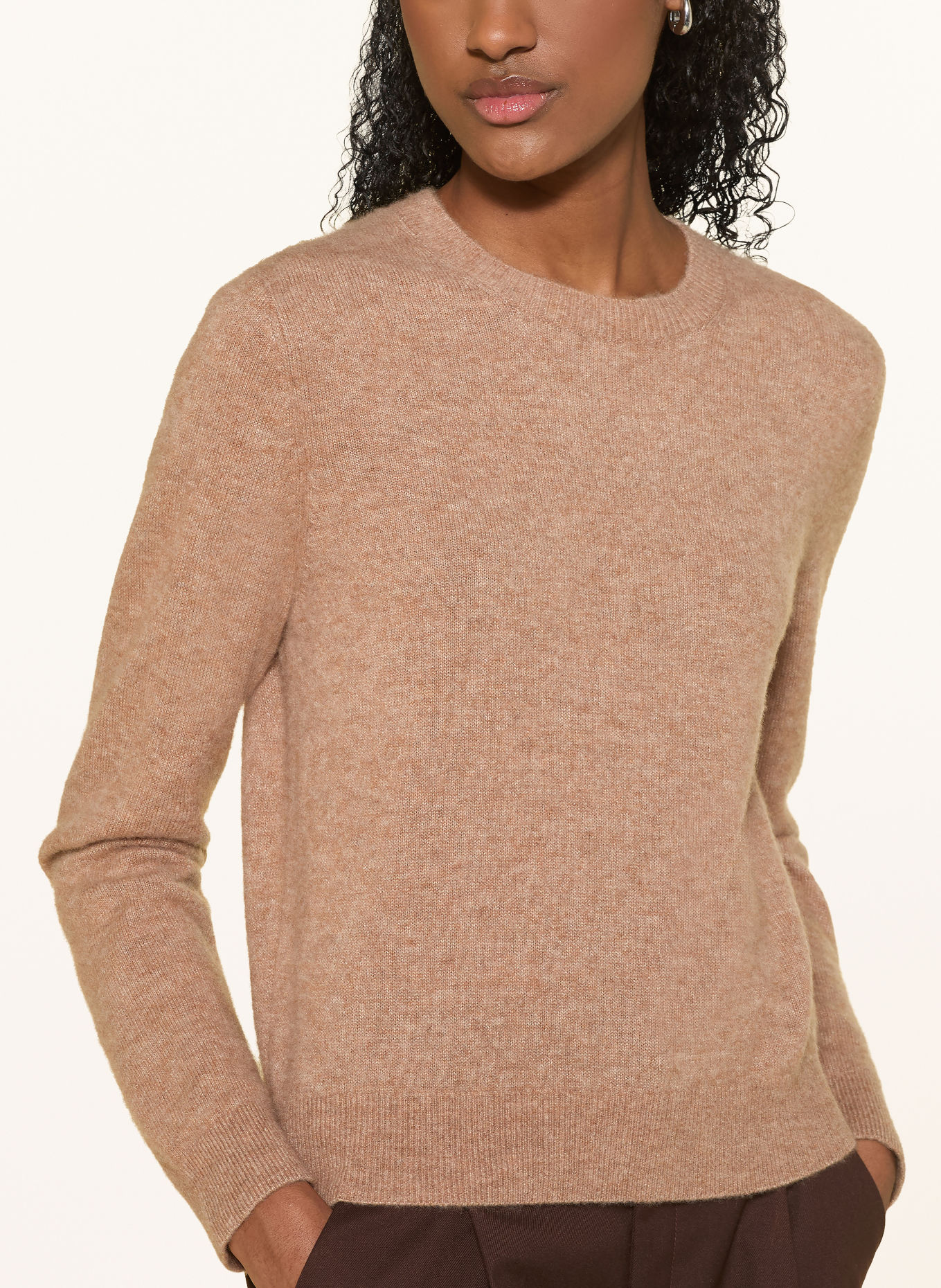 REPEAT Pullover mit Cashmere: CAMEL