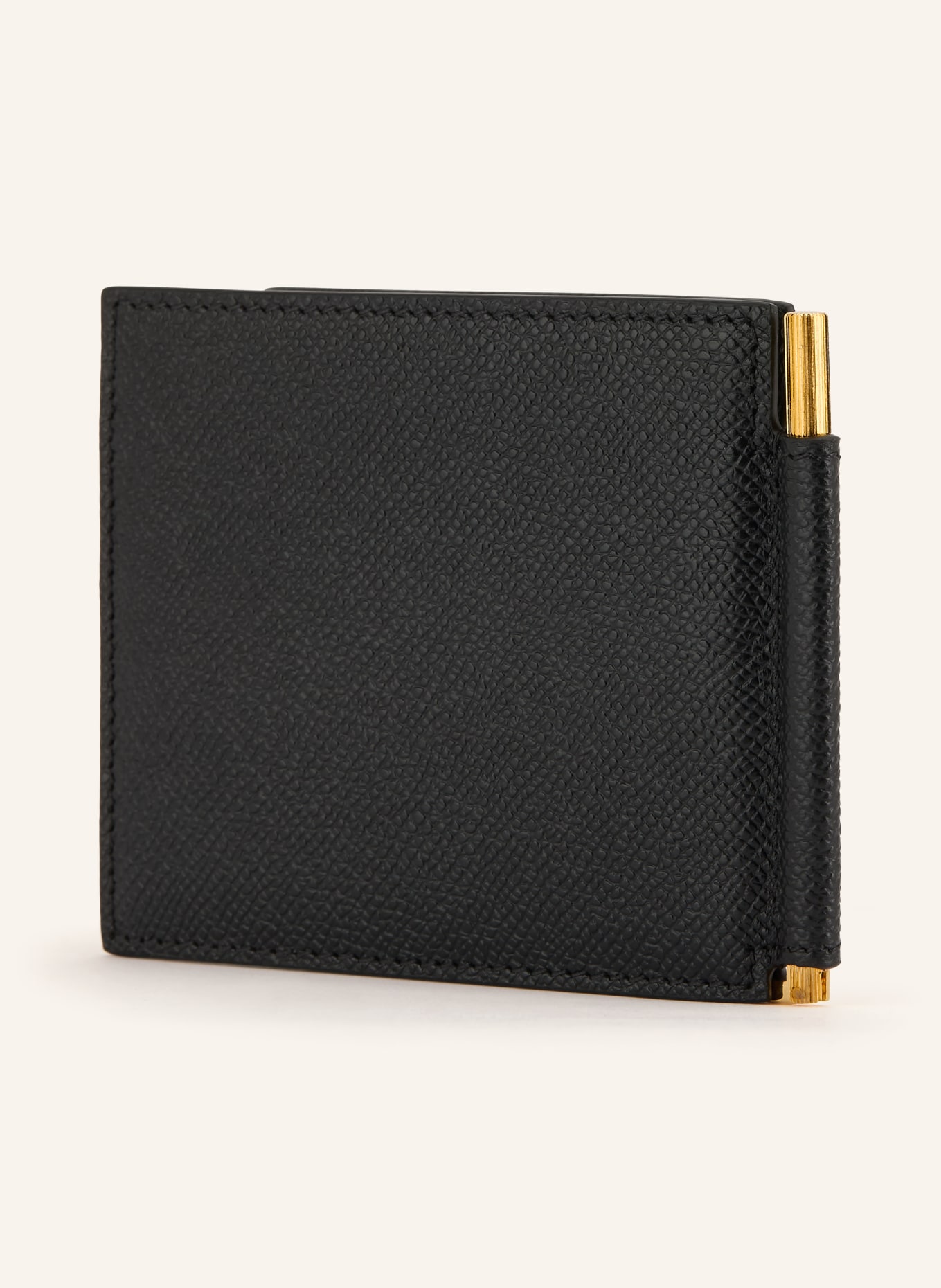TOM FORD Pouzdro na karty: ČERNÁ / ZLATÁ