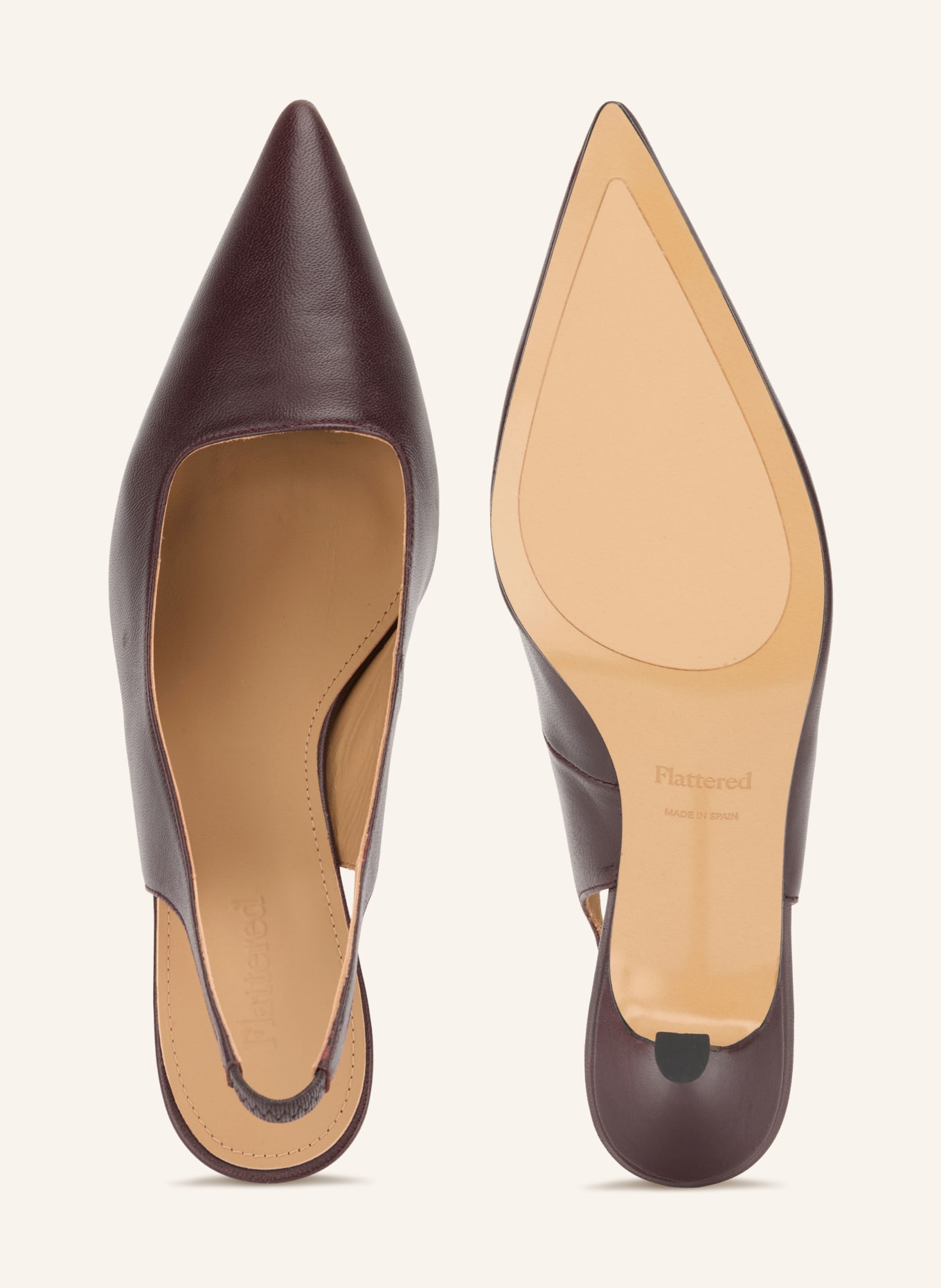 Flattered Slingbacks FRANCHESCA: DONKERROOD