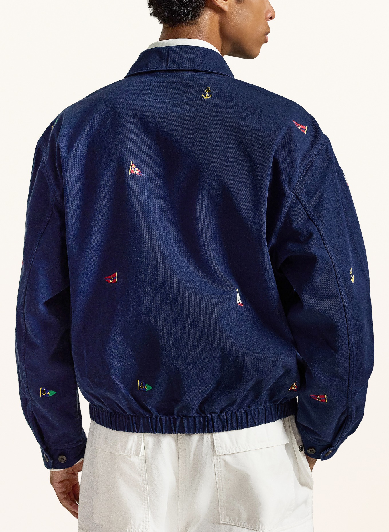 POLO RALPH LAUREN Blouson: DUNKELBLAU / ROT / GELB