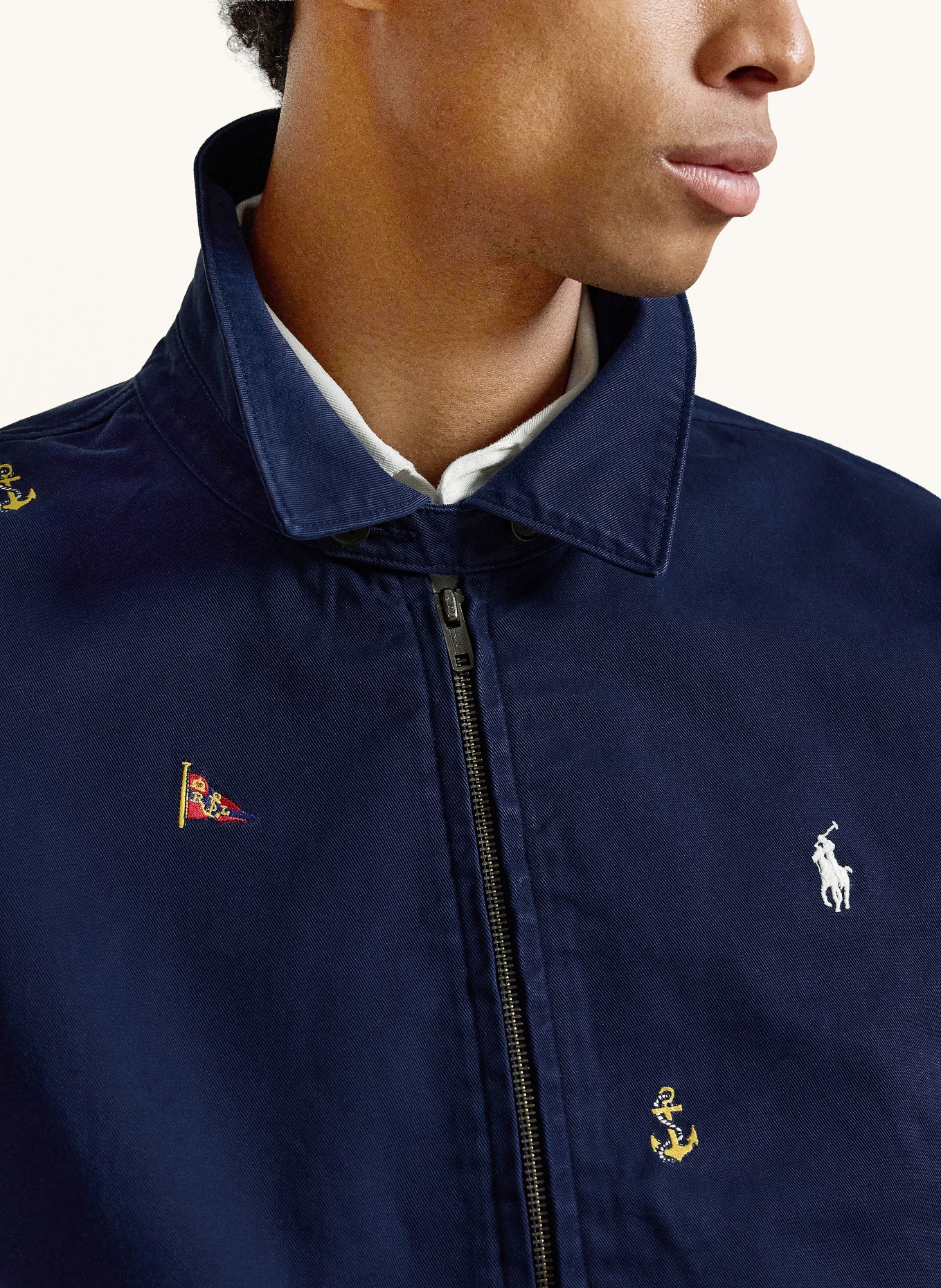 POLO RALPH LAUREN Blouson: DUNKELBLAU / ROT / GELB