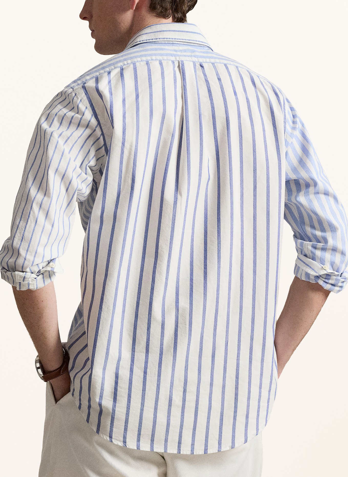 POLO RALPH LAUREN Oxford-overhemd Classic Fit: LICHTBLAUW / WIT