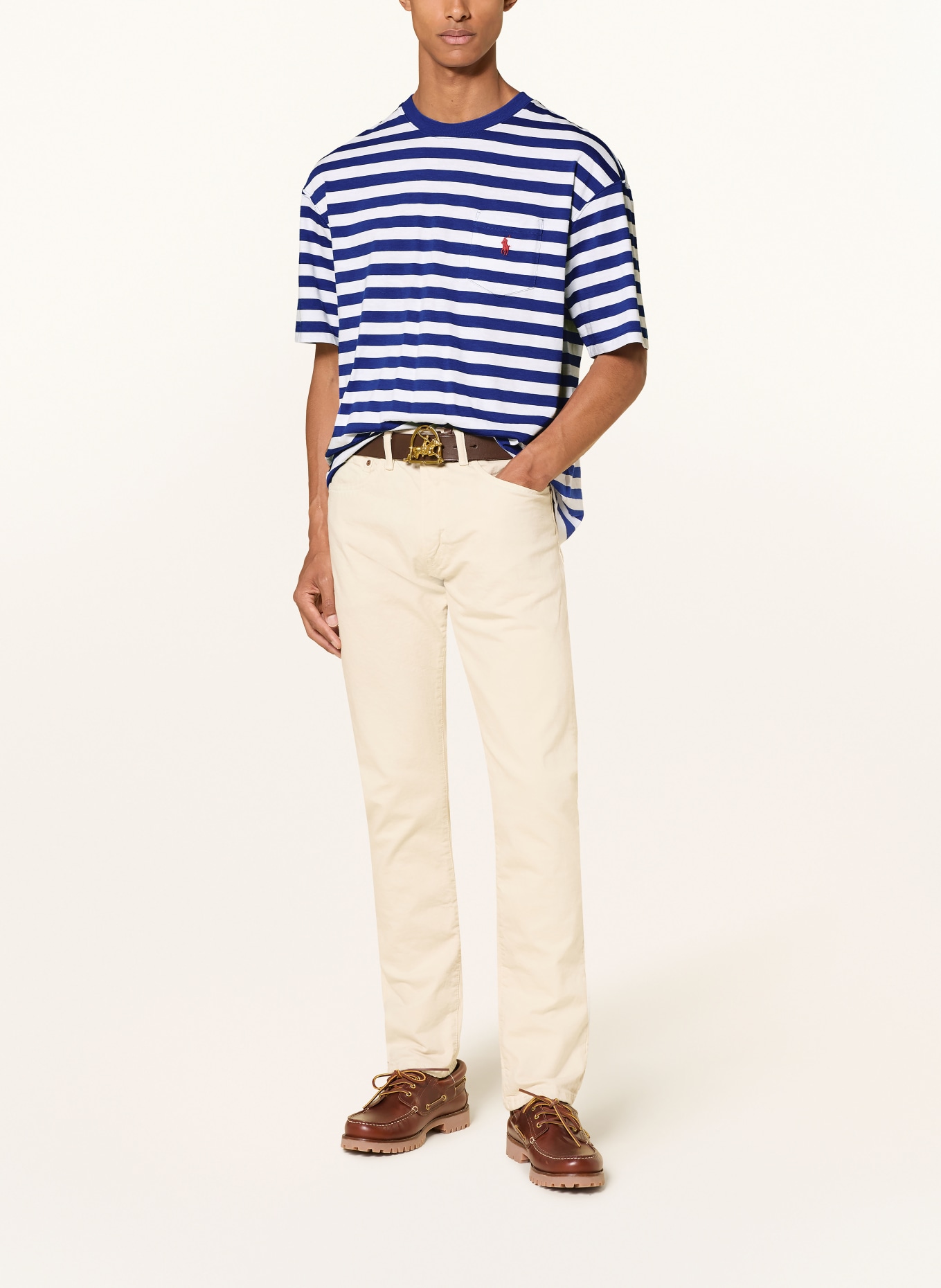 POLO RALPH LAUREN T-shirt: WHITE / BLUE