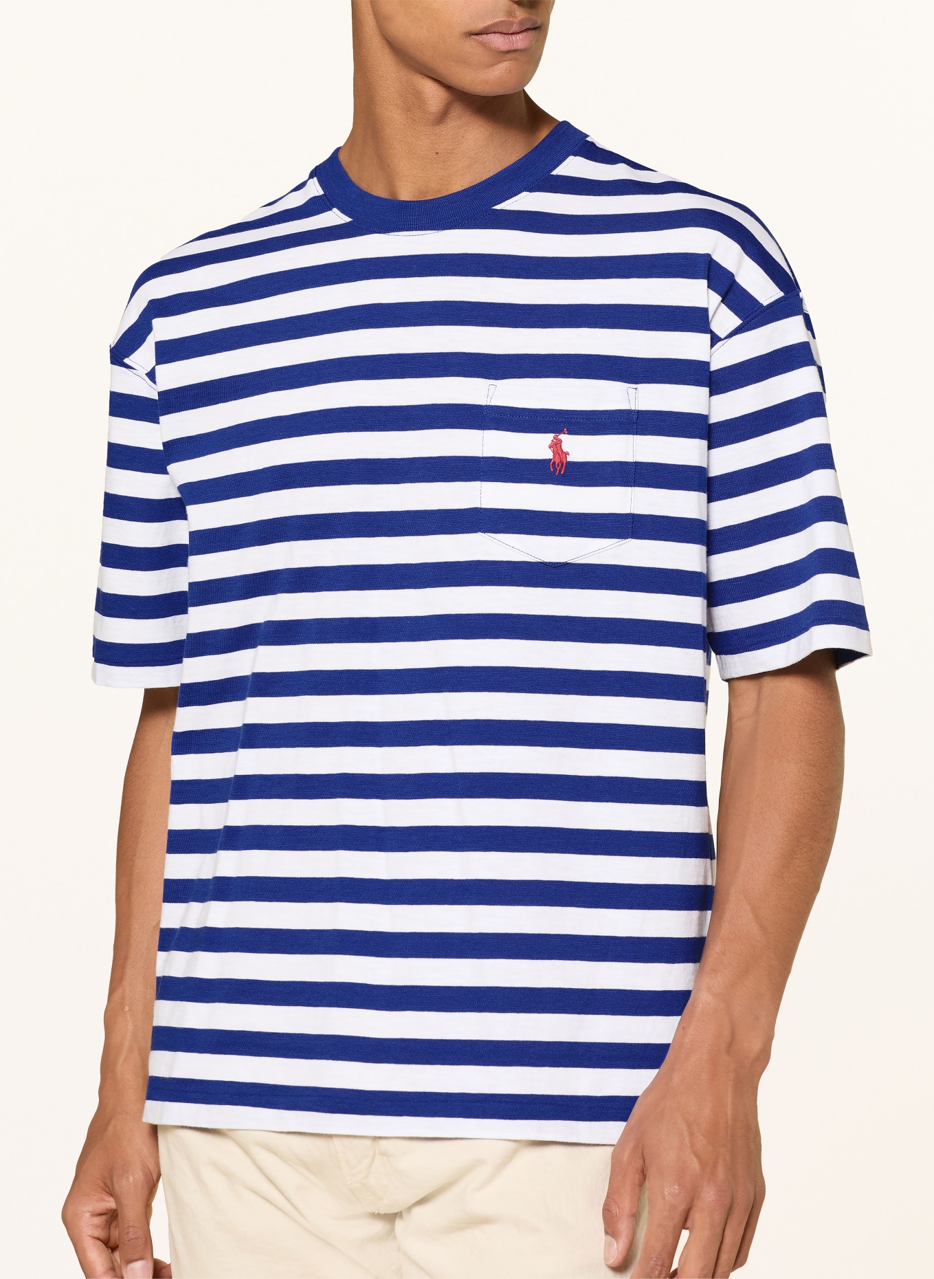 POLO RALPH LAUREN T-shirt: WHITE / BLUE
