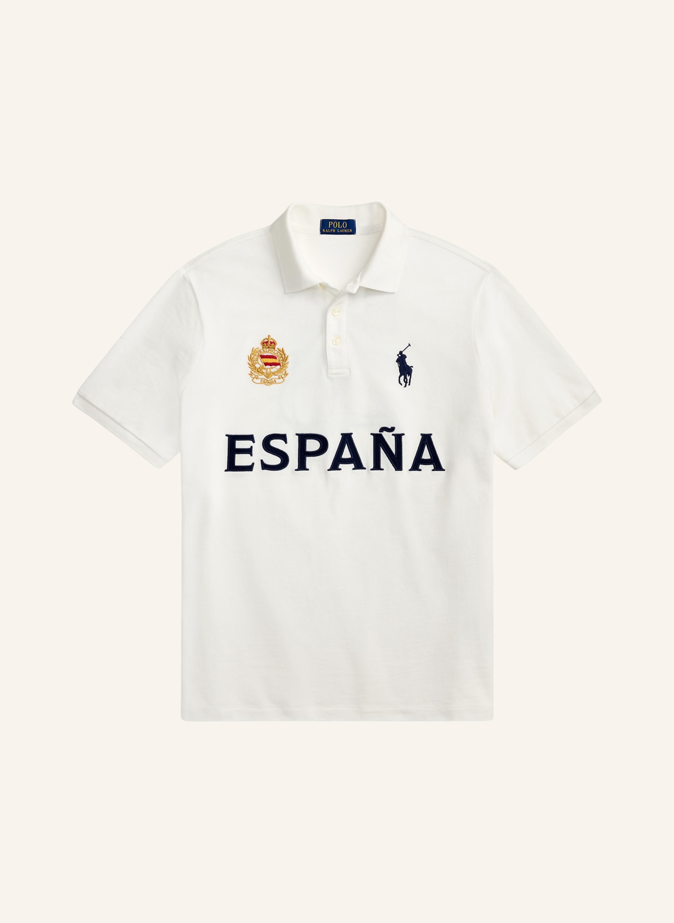 POLO RALPH LAUREN Piqué polo shirt: WHITE