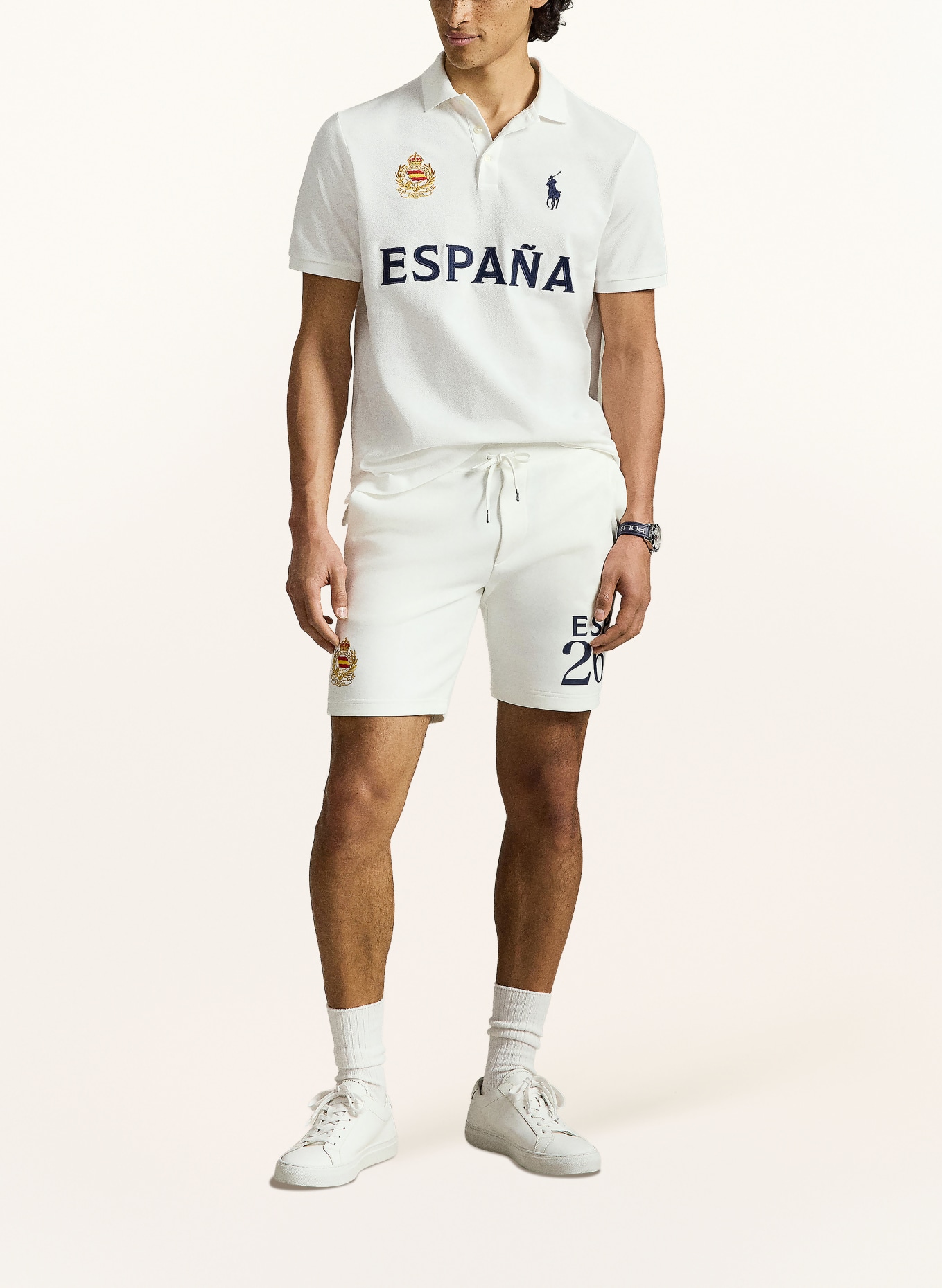 POLO RALPH LAUREN Piqué polo shirt: WHITE