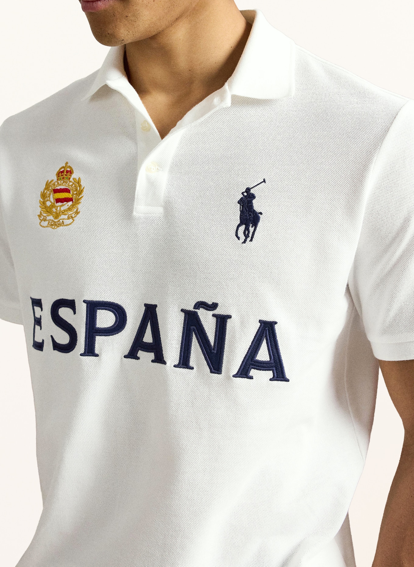 POLO RALPH LAUREN Piqué polo shirt: WHITE