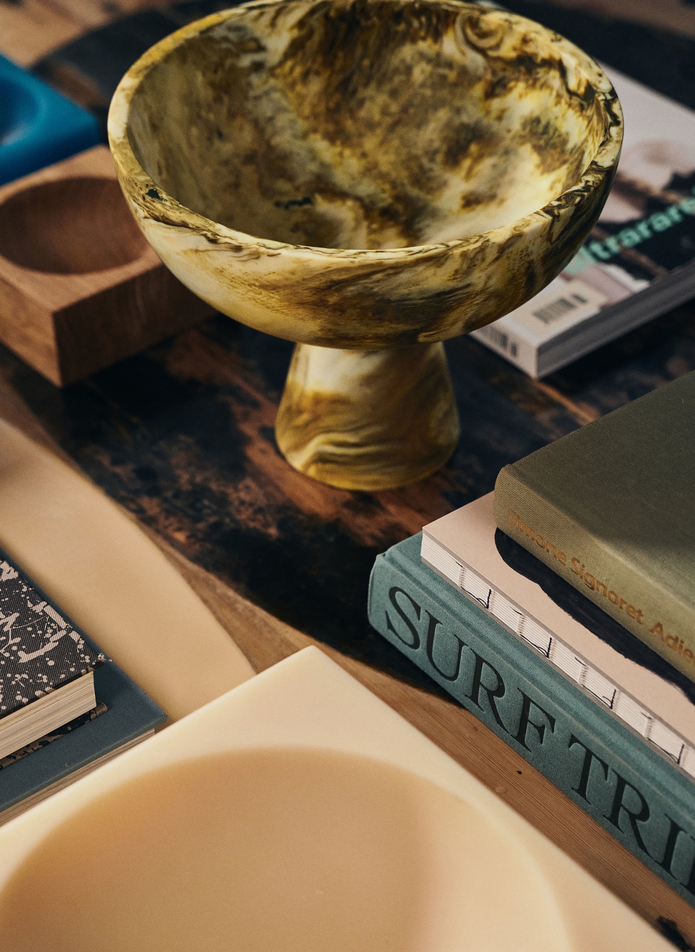 hkliving Schaal: LICHTBRUIN / COGNAC / BEIGE