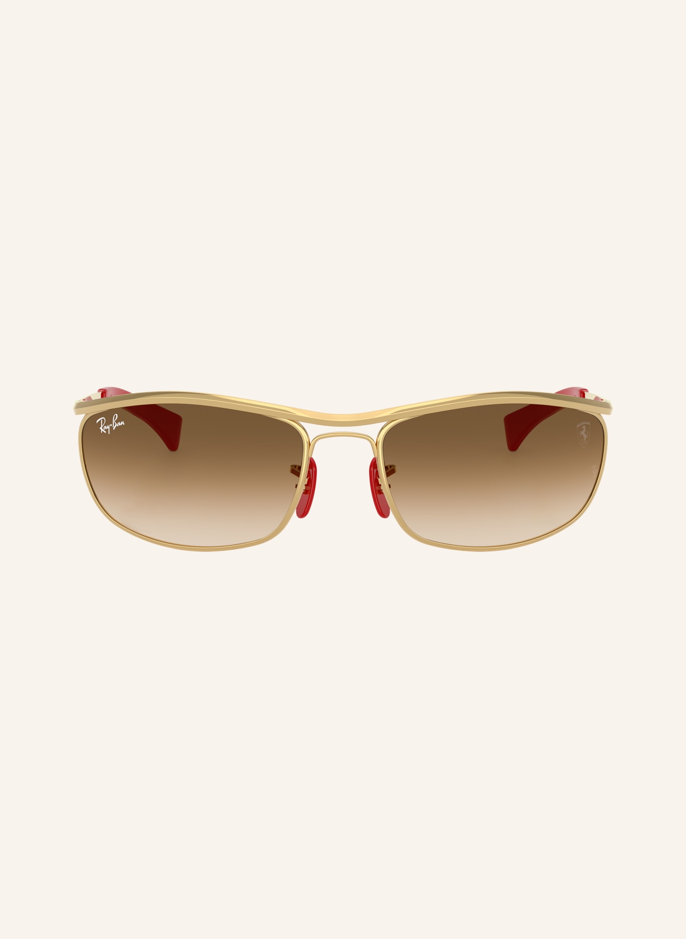 Ray-Ban Zonnebril RB3819M: GOUD/BRUIN VERLOOP
