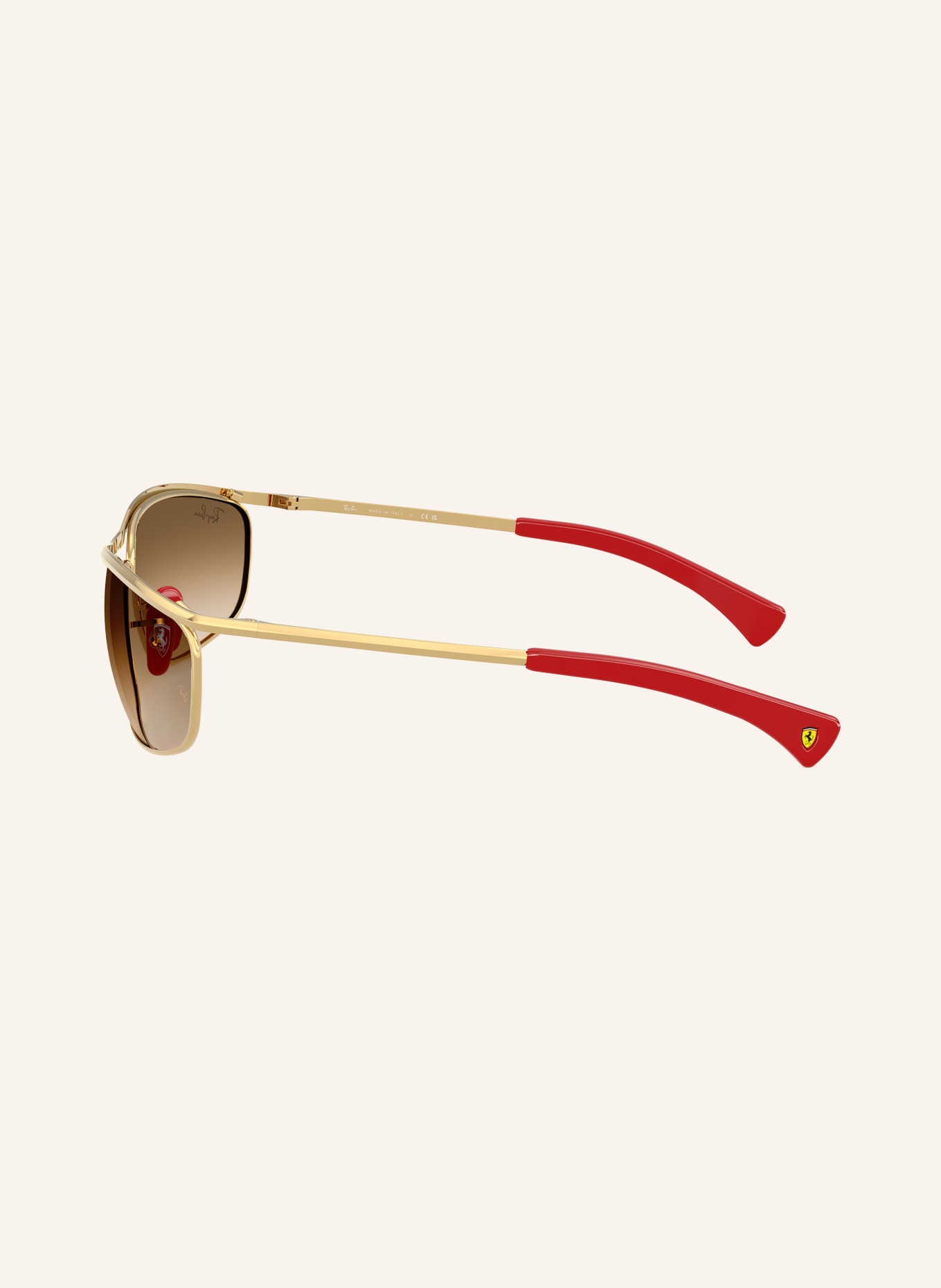 Ray-Ban Zonnebril RB3819M: GOUD/BRUIN VERLOOP